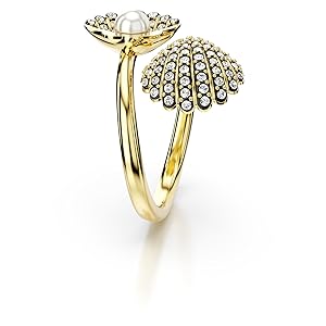 Amazon.com: Swarovski Idyllia Open Ring, Shell Motif with