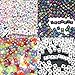 Trasfit 800 Pieces 4 Color Acrylic Alphabet Letter
