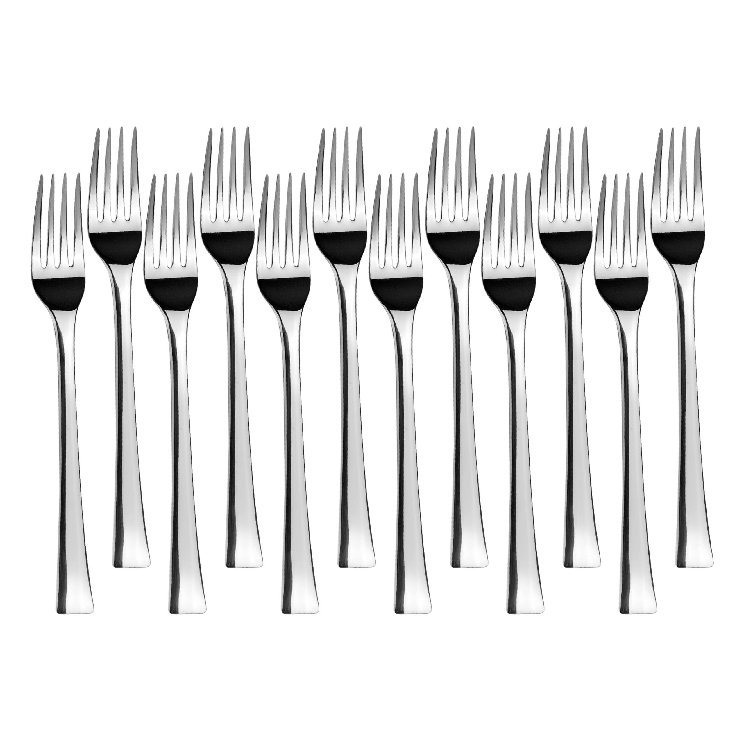 JAY - 11049002 - Pack de 12 Tenedores de Mesa, Colección Vanity, 206 mm, Acero Inoxidable, Espesor 2 mm, Ligereza y Equilibrio para Uso Diario, Fabricado en España