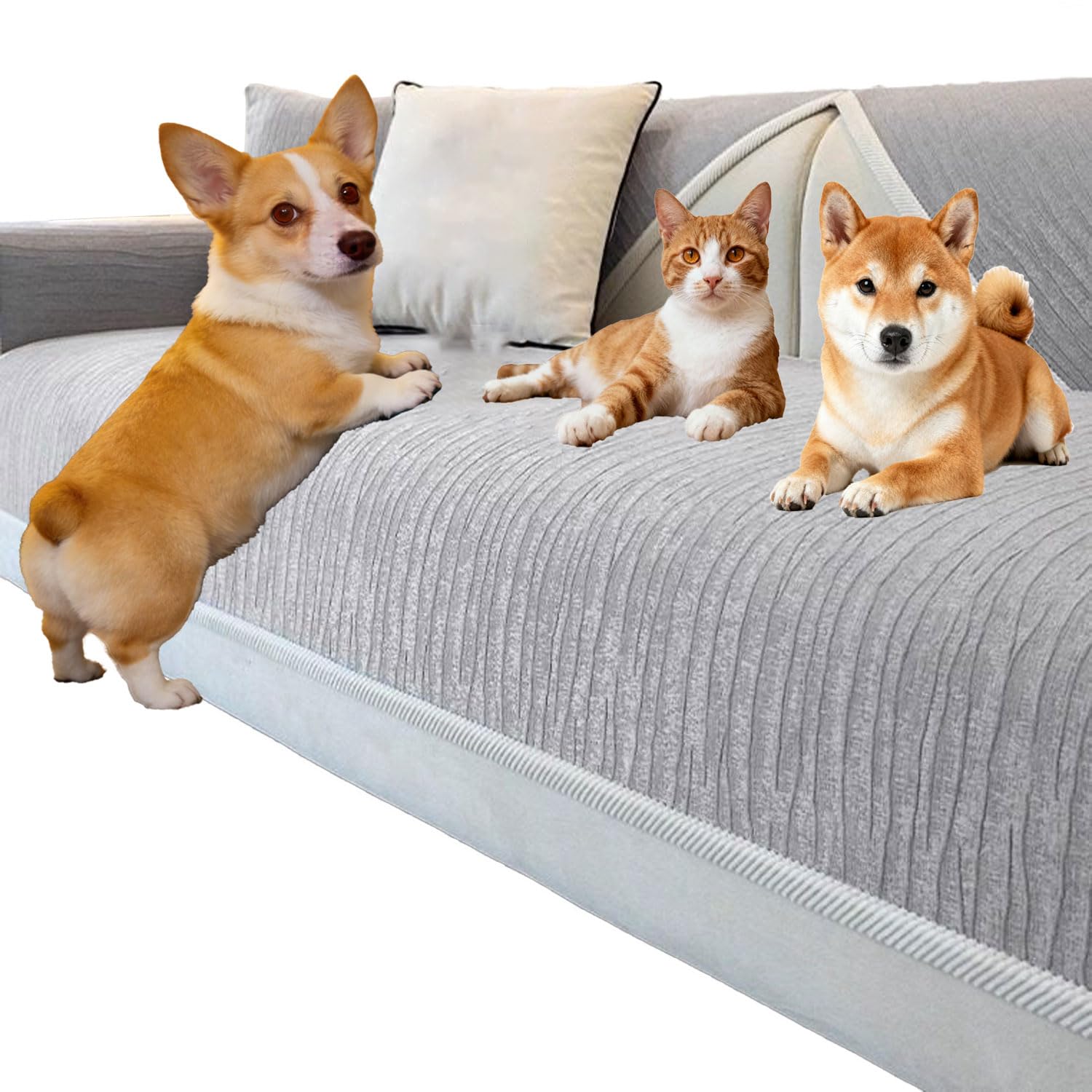 Housse de canapé protège canapé pour chiens et chats vert