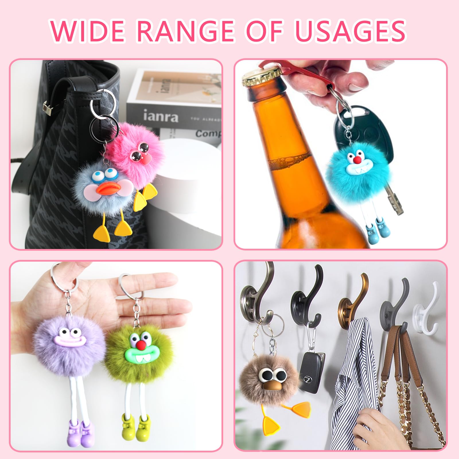 APZ 30 llaveros kawaii lindos para bolsas de regalo de cumpleaños, operación a granel, artículos de Navidad, premios de clase