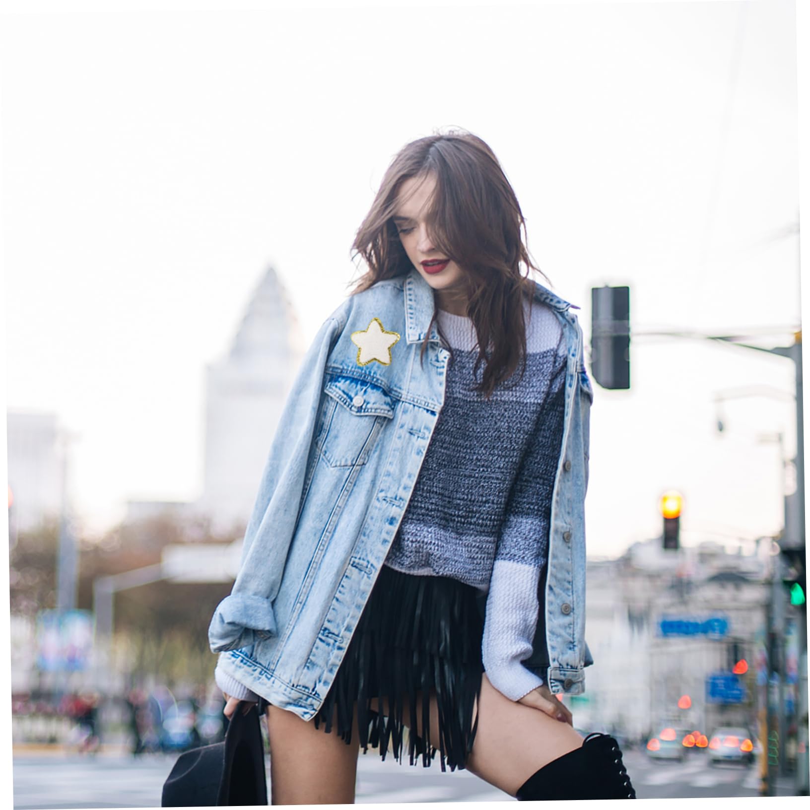 EXCEART 64stücke Glitzer Stern Aufbügler Chenille Patches Für Kleidung Taschen Hüte Jeans Langlebig Hautfreundlich Zum Dekorieren Und Reparieren