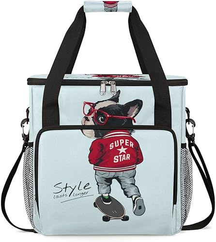 Divertida y fresca cafetera para perros, bolsa de transporte de viaje, compatible con Keurig K-Mini o K-Mini Plus, portátil, de una sola porción,