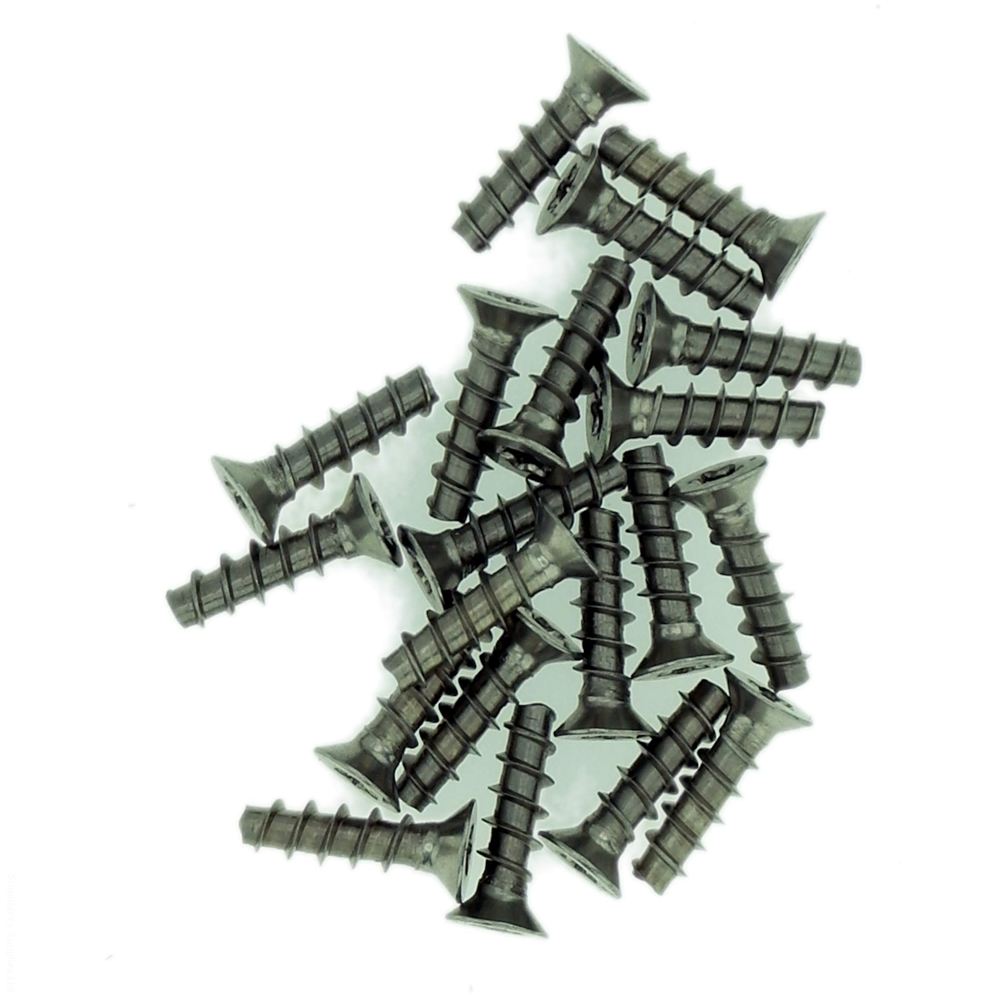 Singularity Supplies D3 (3Mm X 16Mm) Tx Countersunk Screws For Plastic (Trilobular) - Stainless Steel (A2) (Pack Of 20)