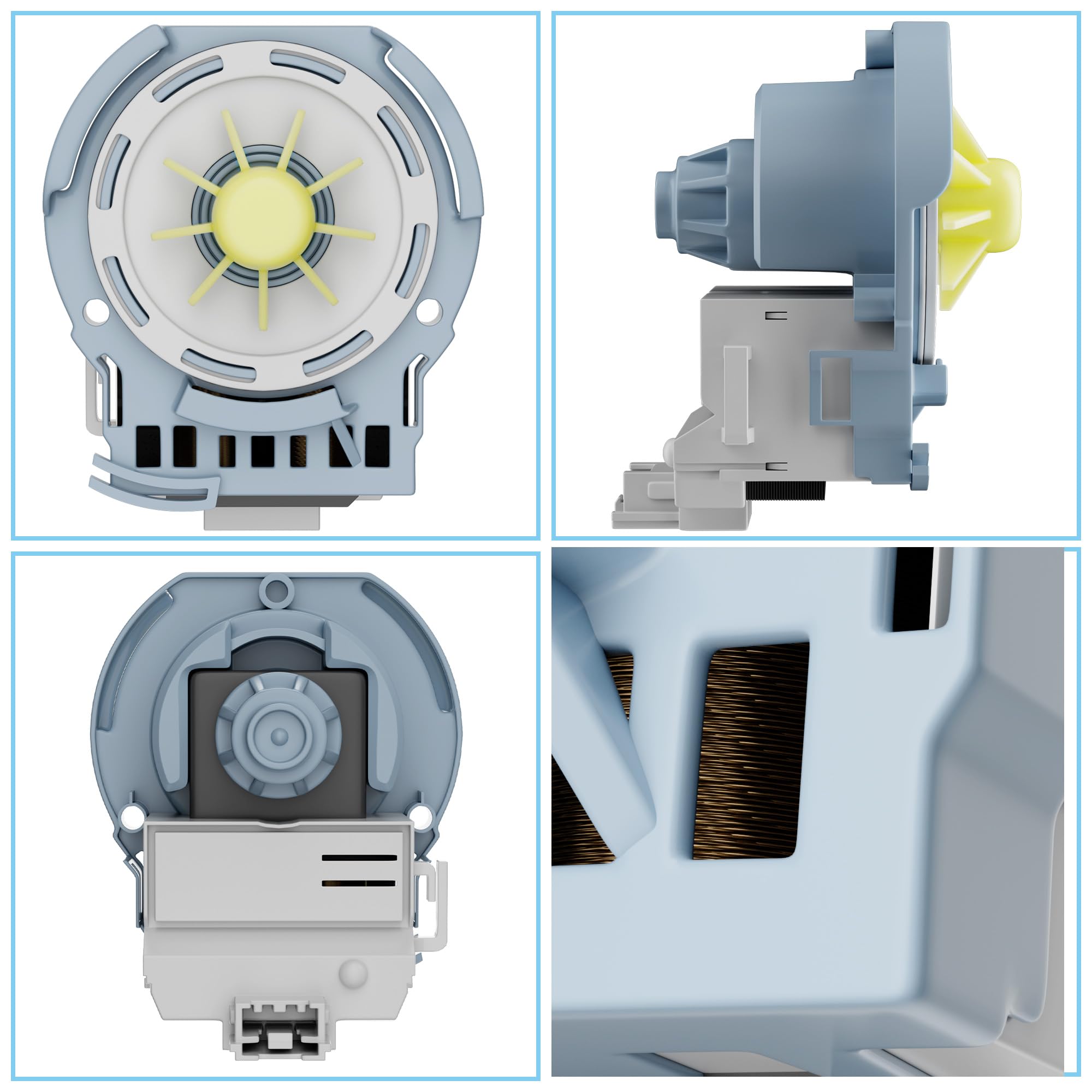 Whirlpool Dishwasher Drain Pump New WPW10348269 Dishwasher Drain