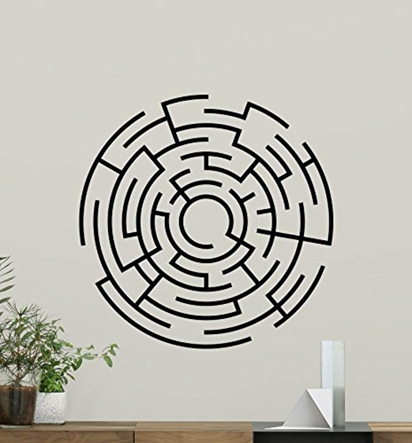 Amazon.com: Labyrinth Wall Decal Maze Vinyl Sticker Wall Art Design ...