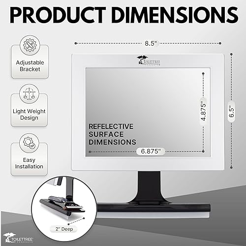 Miniatura 10 de Espejo para ducha que no se empaña, Plateado