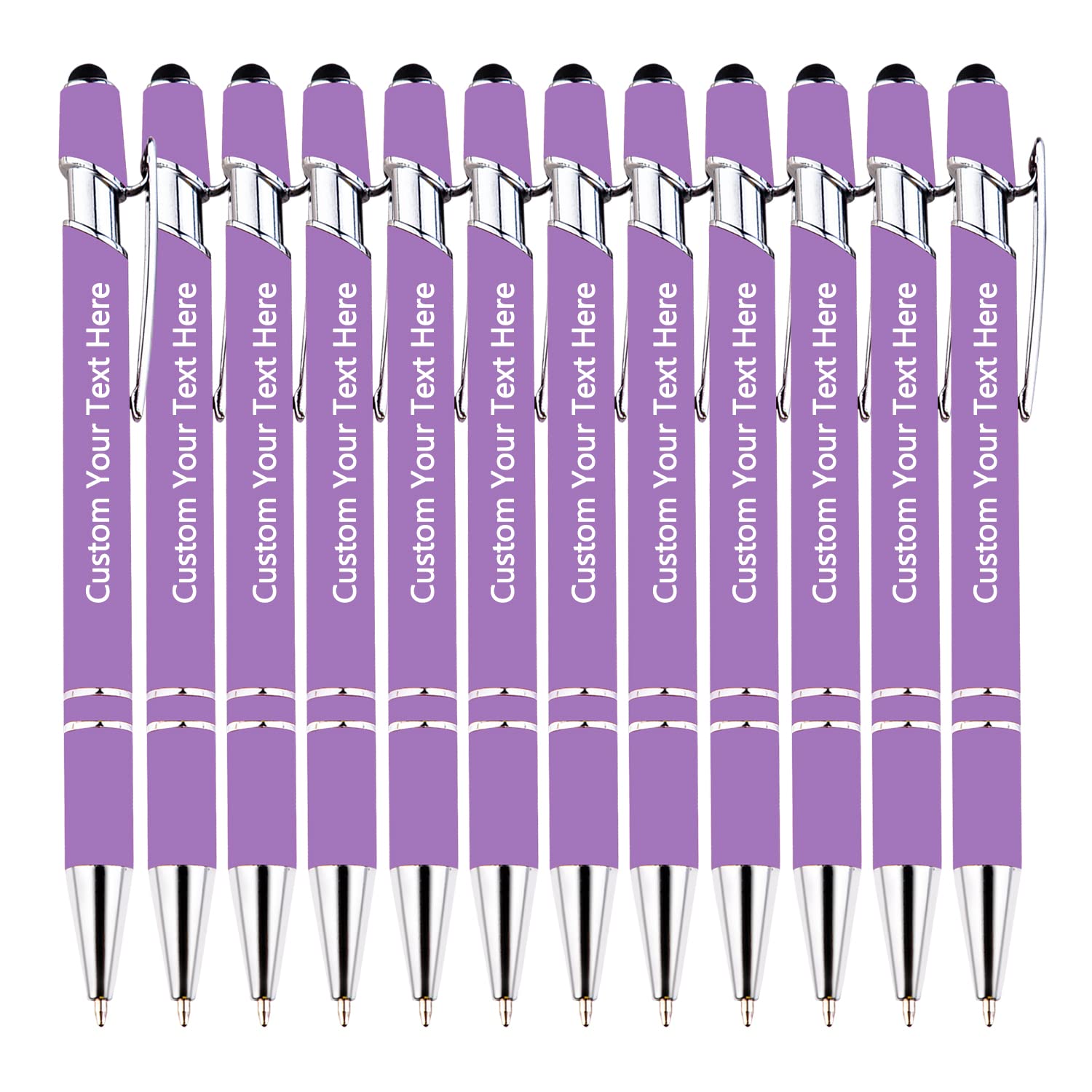 KOLOWKO Personalized 2-in-1 Ballpoint Pen & Stylus - Custom Text/Name/Message - Bulk Order Up to 1000 Pens for Business, Graduation, Anniversary โ image 1