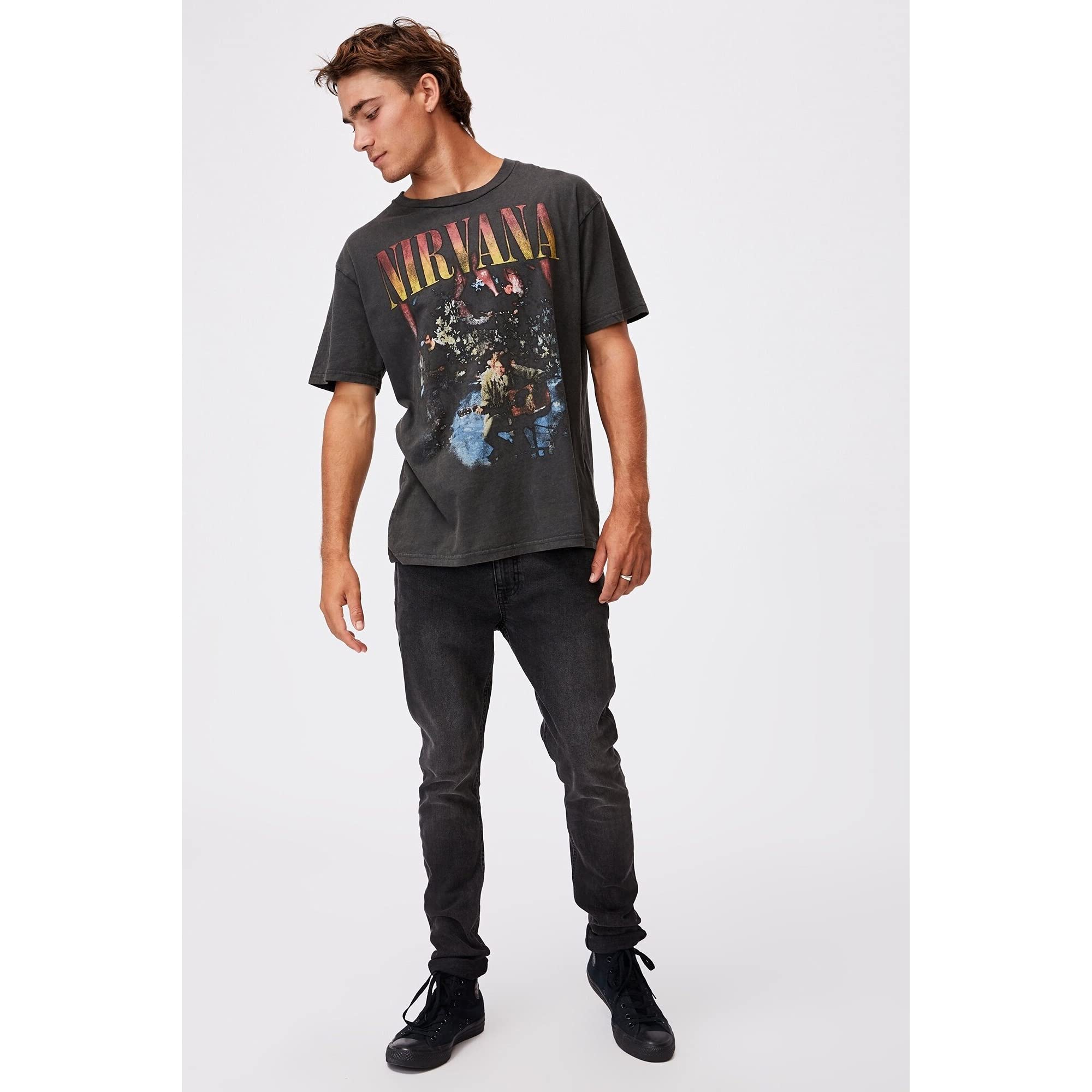 Nirvana Amplified Collection - Unplugged in New York Homme T-Shirt Manches Courtes Anthracite