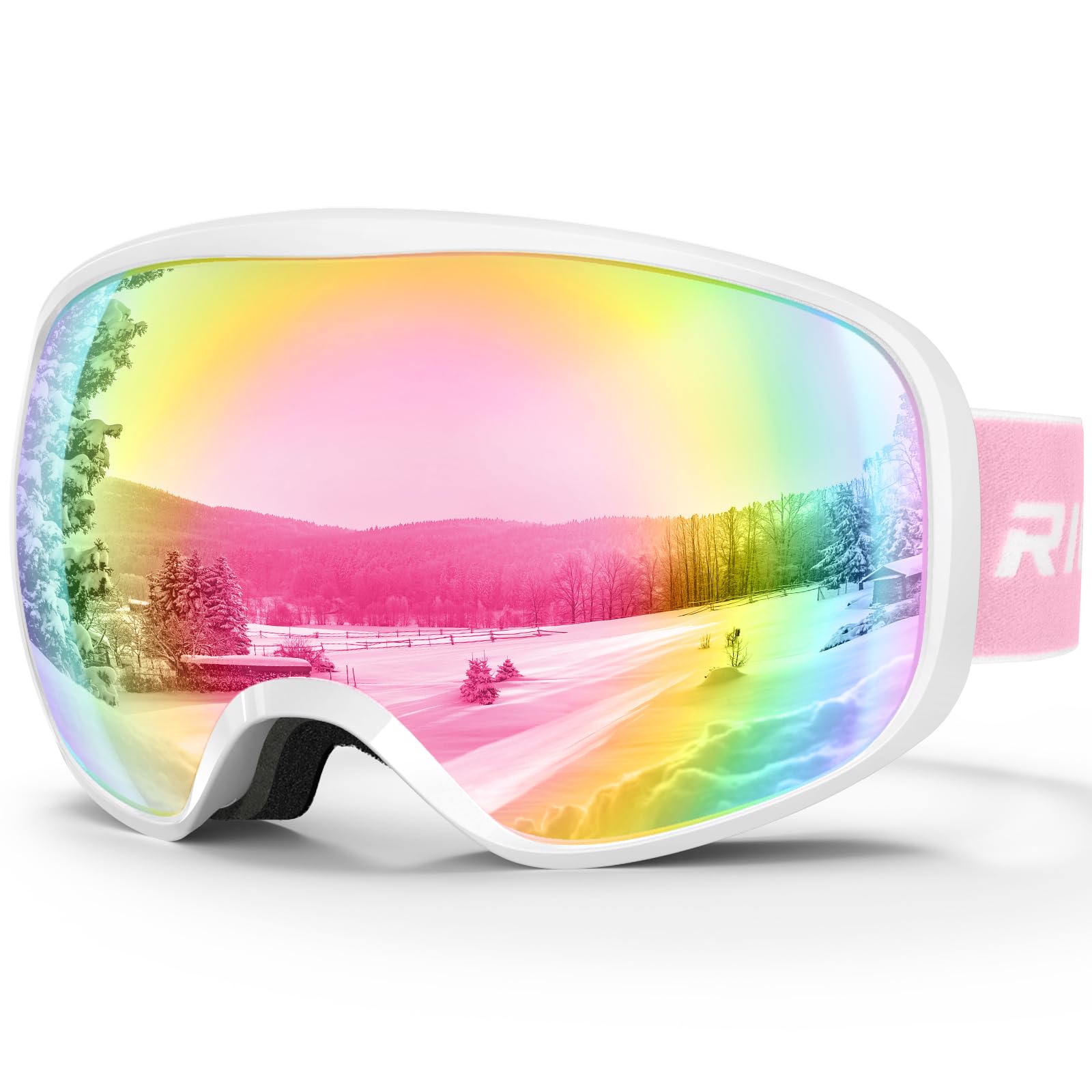 Sponsored Ad – RIOROO Kids Ski Goggles- Skiing Goggles Kids 3-14 Years Compatible with OTG Over Helmet for Boys Girls, Anti-fog 100% UV Protection, Anti-glare Ski Goggles, for Skiing Snowboarding other Winter Sports