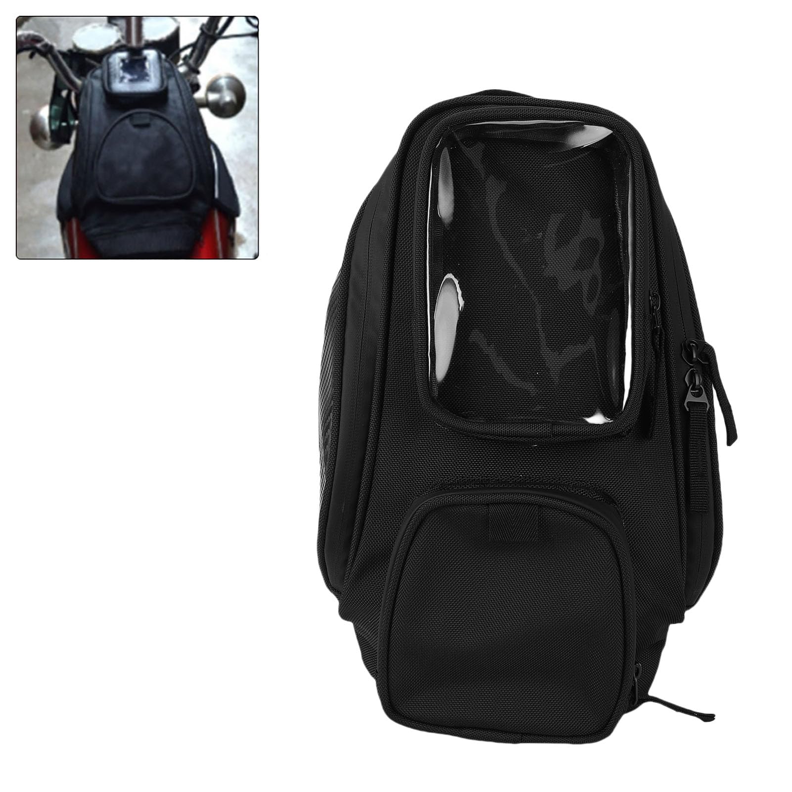 KIMISS Sac de Réservoir Magnétique pour Moto, Universel Résistant à l'eau avec Sac de Réservoir de Carburant Magnétique Super Puissant pour, Suzuki, Kawasaki, Etc.