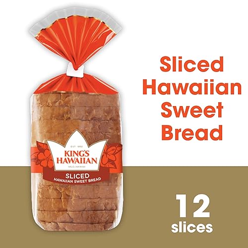 Miniatura 2 de KING'S HAWAIIAN Paquete variado de pan de sándwich definitivo, 2 paquetes de pan dulce hawaiano en rodajas y 2 paquetes de pan de trigo con miel en