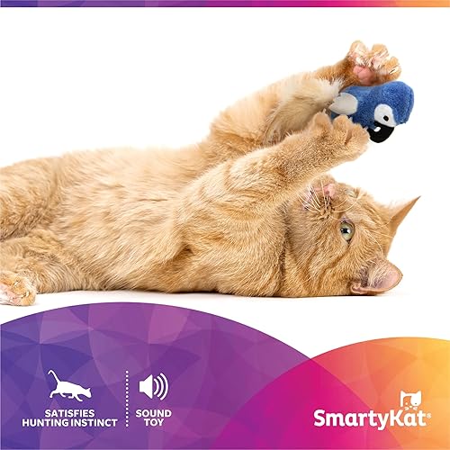 Miniatura 2 de Petlinks Instincts Chatty Chirp - Juguete para gatos pequeños, multicolor