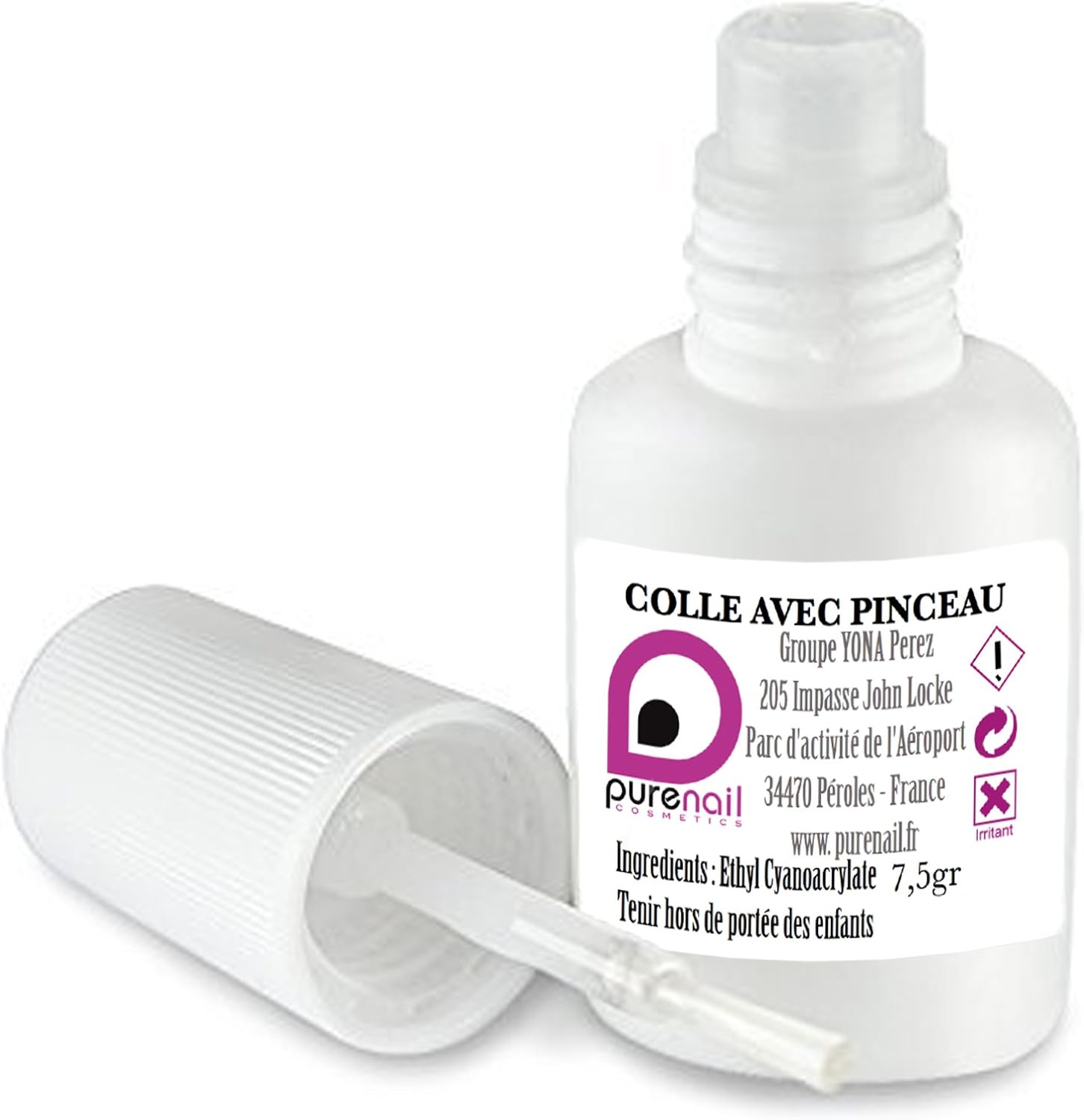 Glue Bottle with Brush for False Nails 7.5 g Amazon.co.uk Beauty