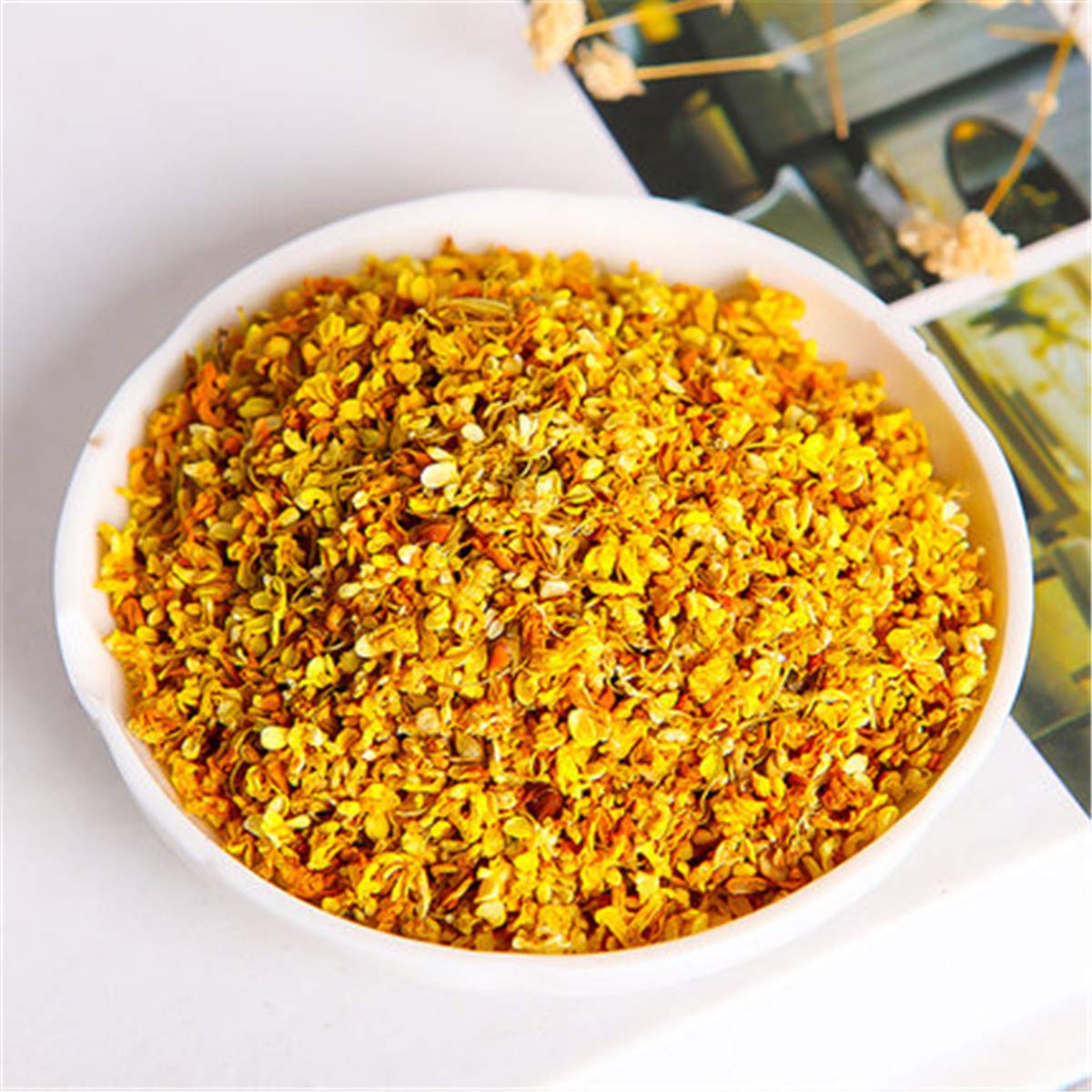Tisane Thé vert Thé aux fleurs d'Osmanthus doux Fleur naturelle Flos Floraison (500g)
