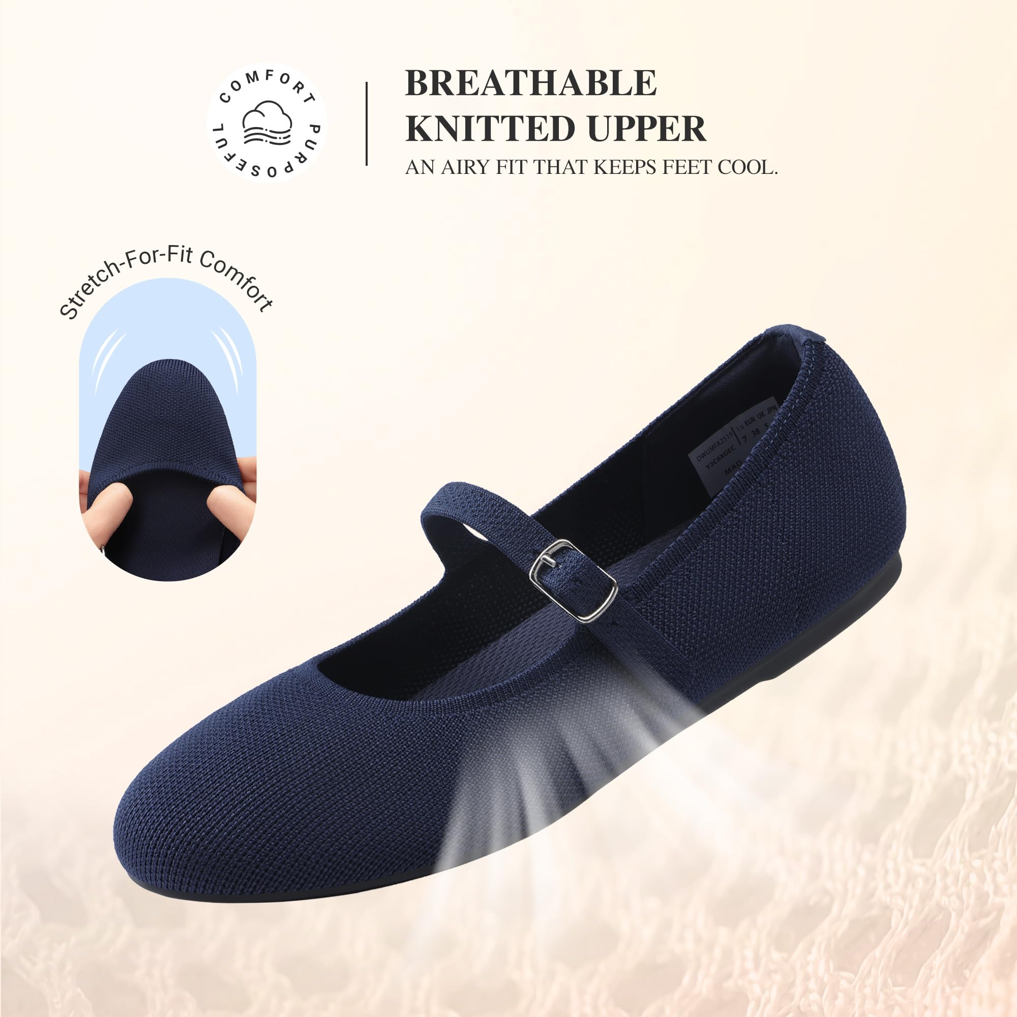 Buty damskie Casual Pointed Toe Balet Komfortowe miękkie wsuwane płaskie buty
