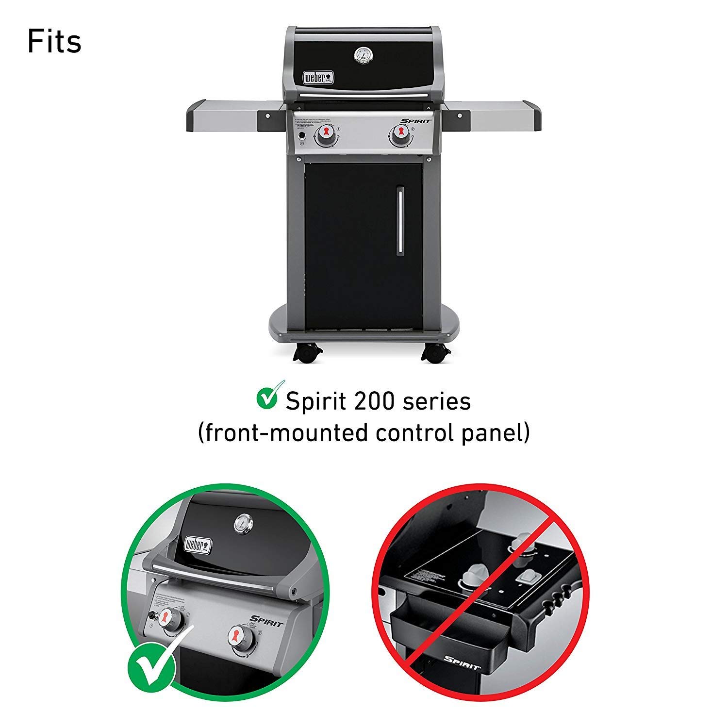 Denmay 7637 Grilles de Cuisson 44,5 x 26cm pour barbecues à gaz Weber Spirit E-210, E-220, S-210, S-220 Series（2013-2017, avec bouton de brûleur avant）
