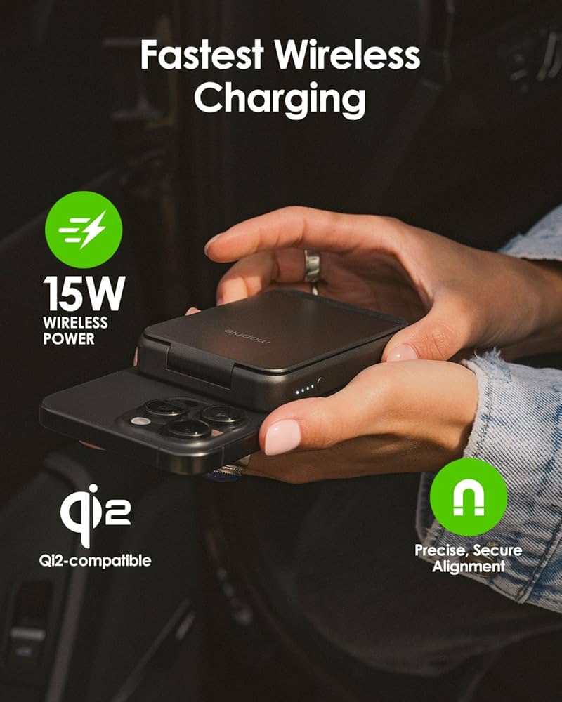 Amazon.com: mophie Snap+ Powerstation Mini with Stand - 5000mAh