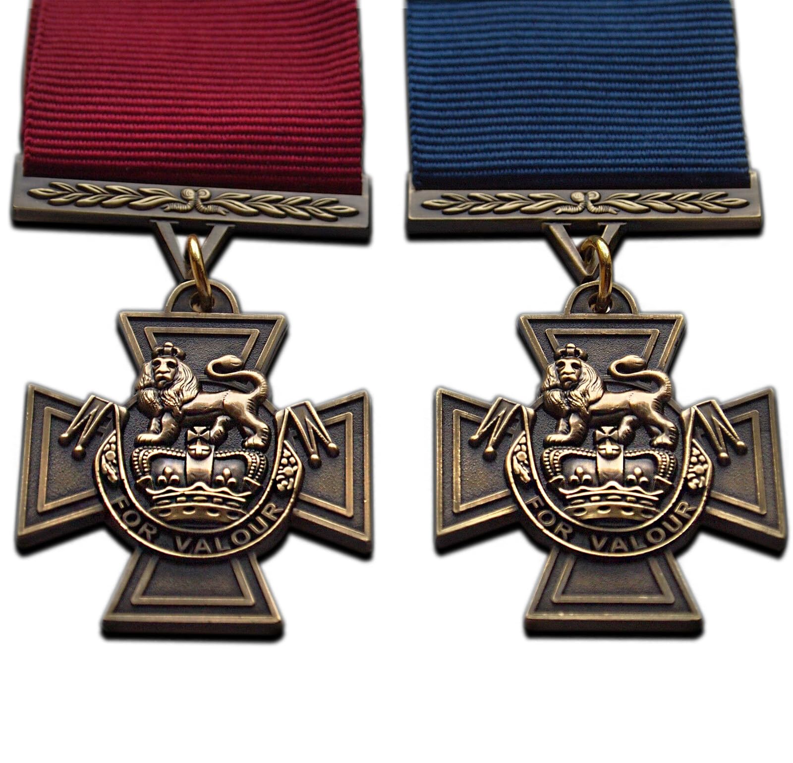 Victoria Cross Medal Set 2x Award Highest British Military Medal for Conspicuous Bravery UK ARMY NAVY RAF Reproduction