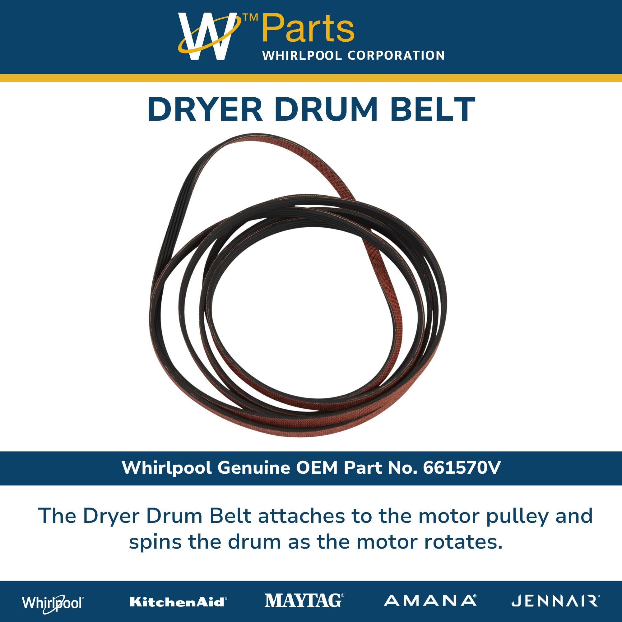 Amazon.com: Whirlpool Dryer Drum Belt : Appliances