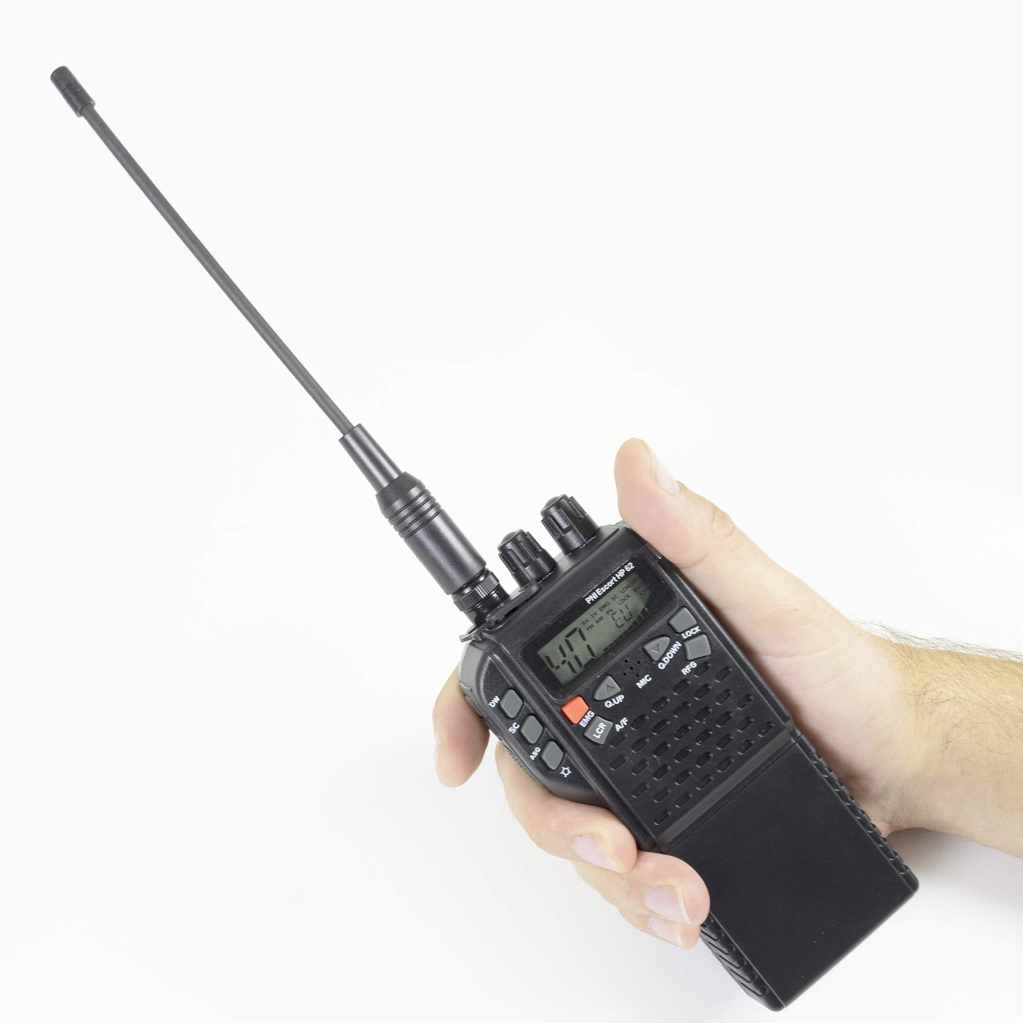 PNI Radio CB Portable Escort HP 62 avec antenne BNC et Support de Batterie