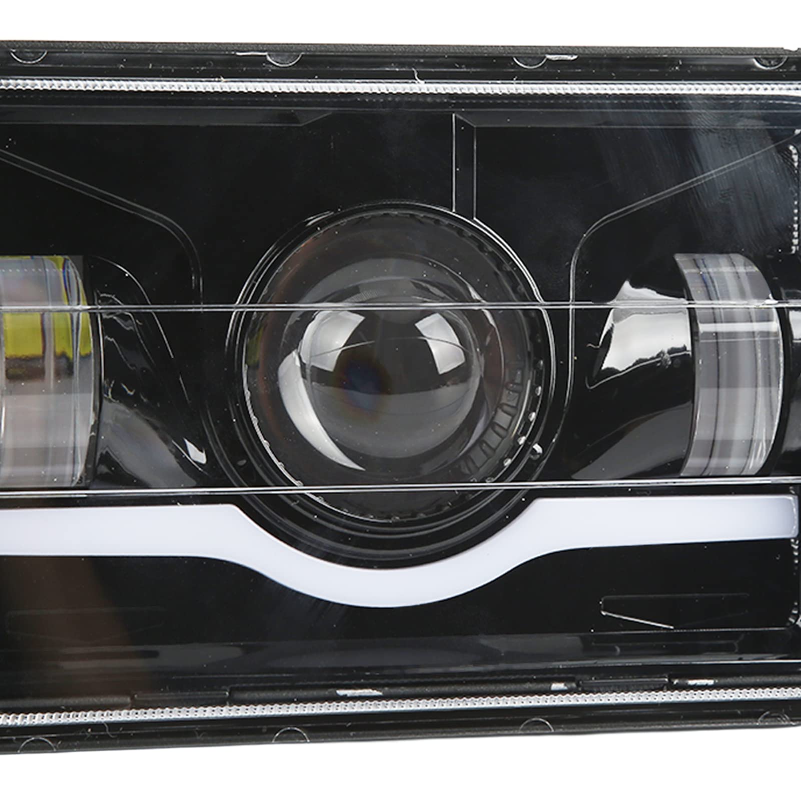 KIMISS Faro Anteriore Quadrato a LED per Camion con Luce Diurna Abbagliante e Anabbagliante, Sostituzione Faro a LED con Luce Abbagliante e Anabbagliante per Cherokee Limited Sport