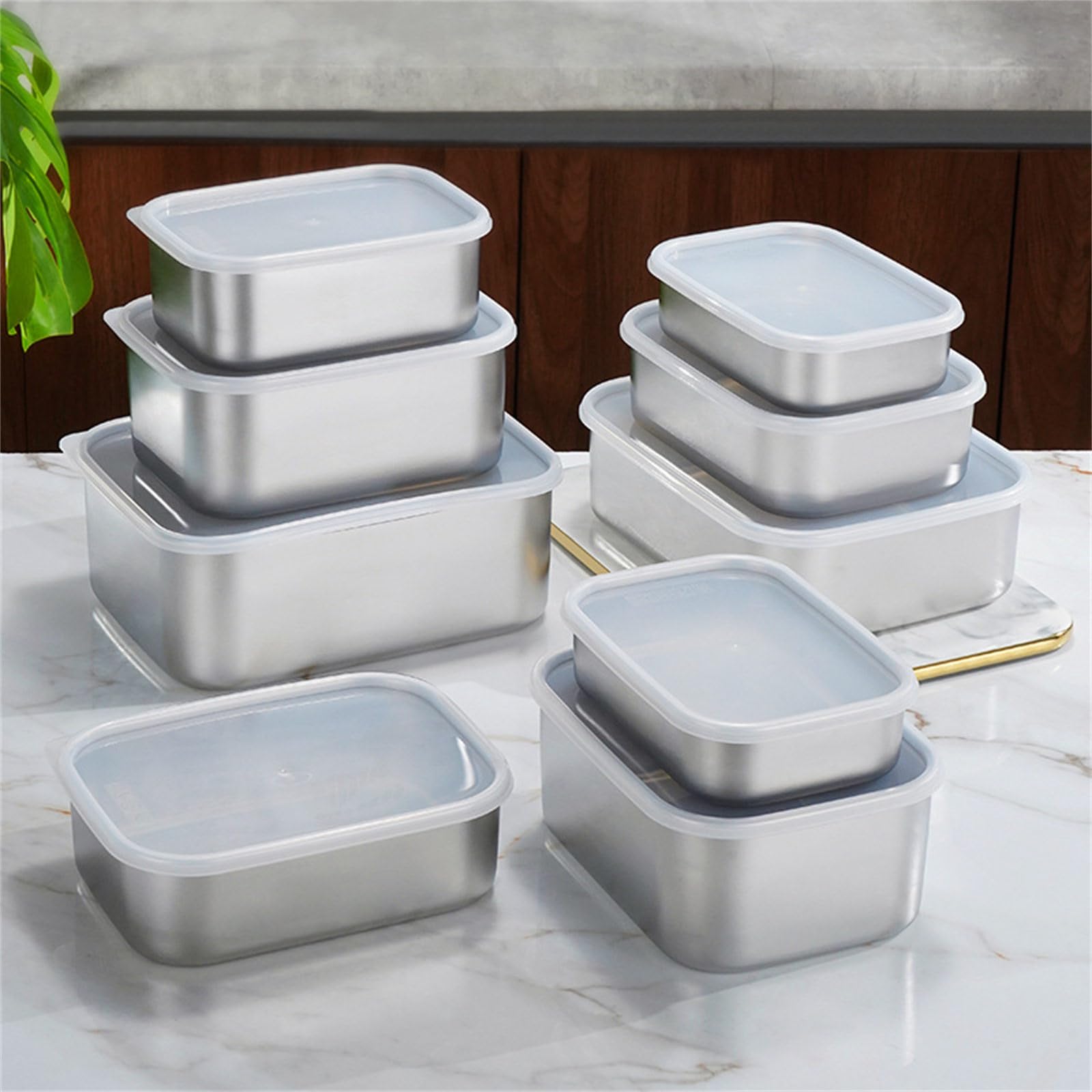Lunch Box in Acciaio Inossidabile Isolato con Coperchio, Pratico e Pratico, con Funzione di Riscaldamento per Studenti e Professionisti (1000 ml)