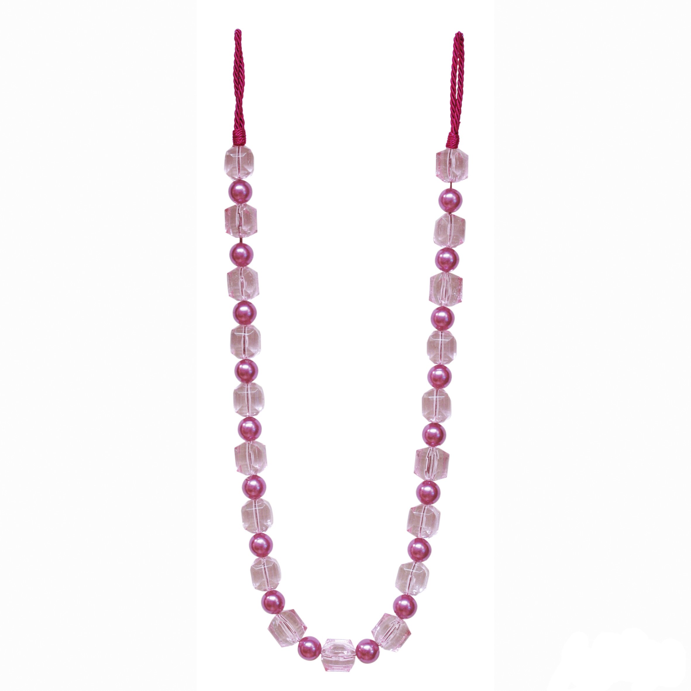 Jones Interiors Pink Temptation Designer Tie Back / Crystal Tassel For Curtain Fabric - Sold Individually (Fuschia)