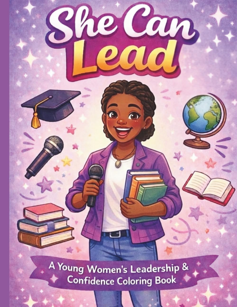 She can lead: A Young Women’s Leadership & Confidence Coloring Book