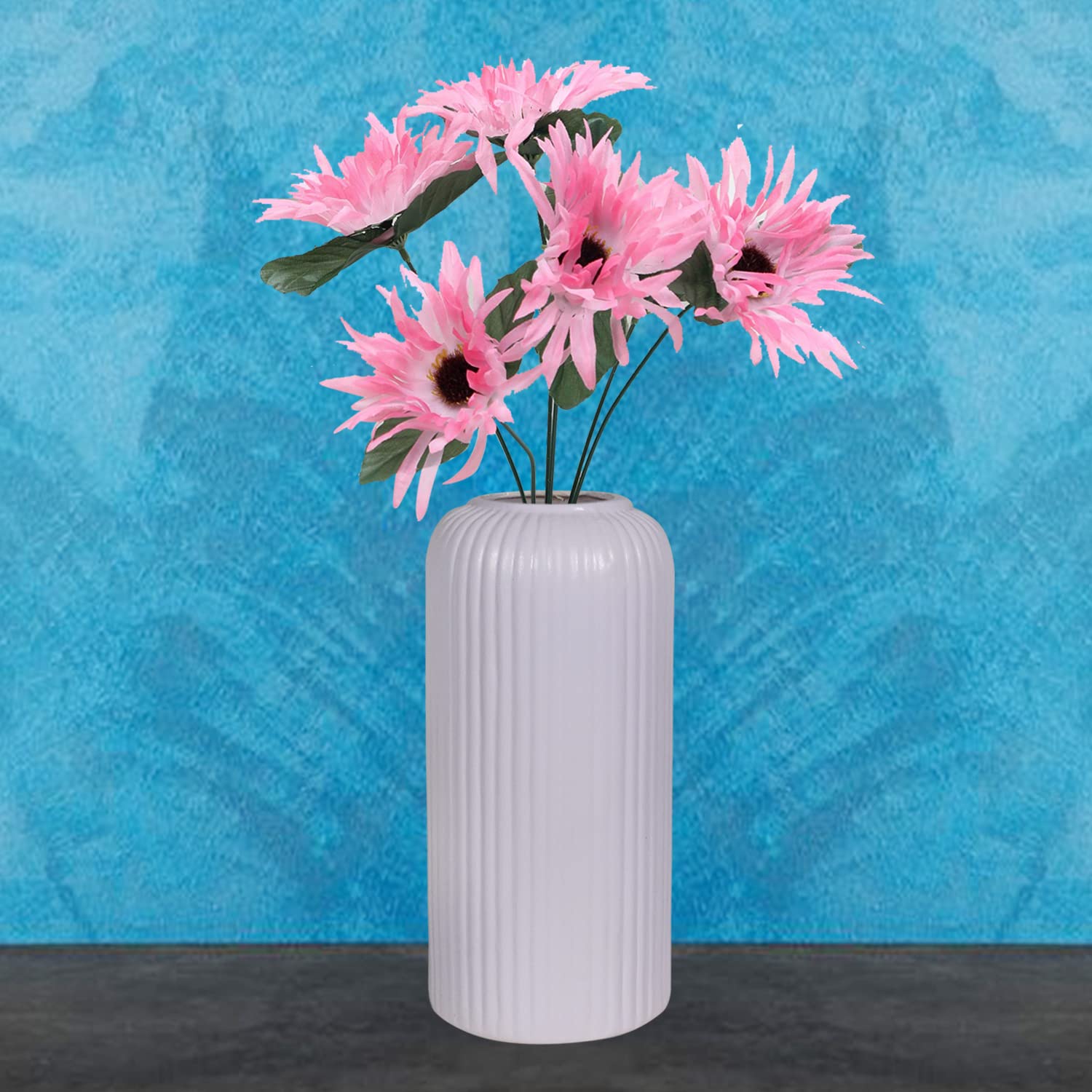 Lasaki Evelyn Medium Purple Ceramic Flower Vase for Living Room