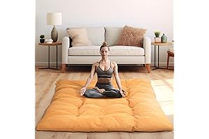 Jumbo Floor Pillows - Overstuffed Tufted Floor Pillows for Comfy Lounge Space