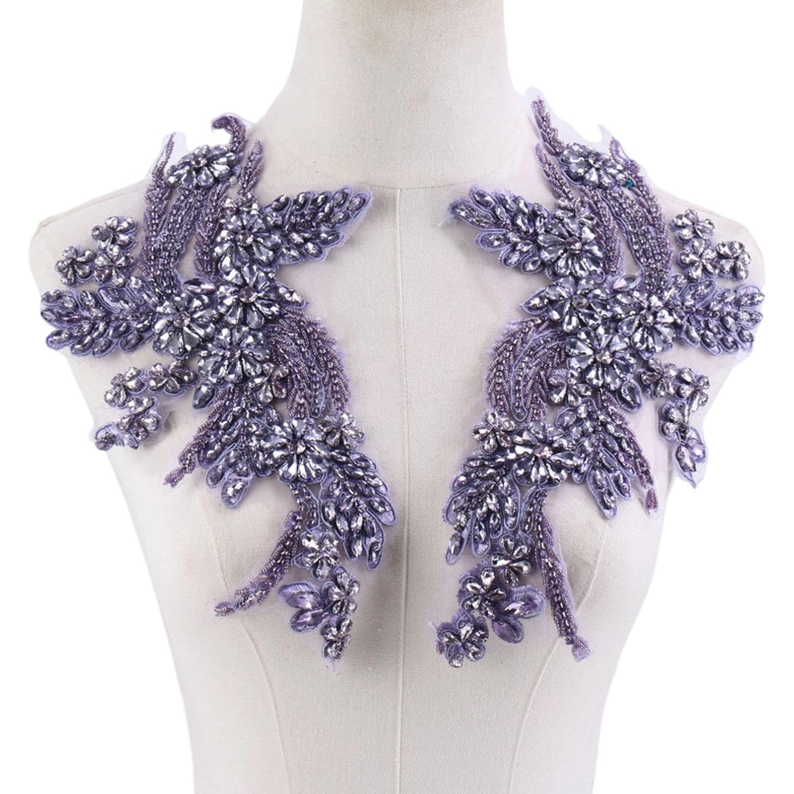 our fave Shoulder Embellishment with Crystals for Garments and Handcrafted Trim Applique Flower