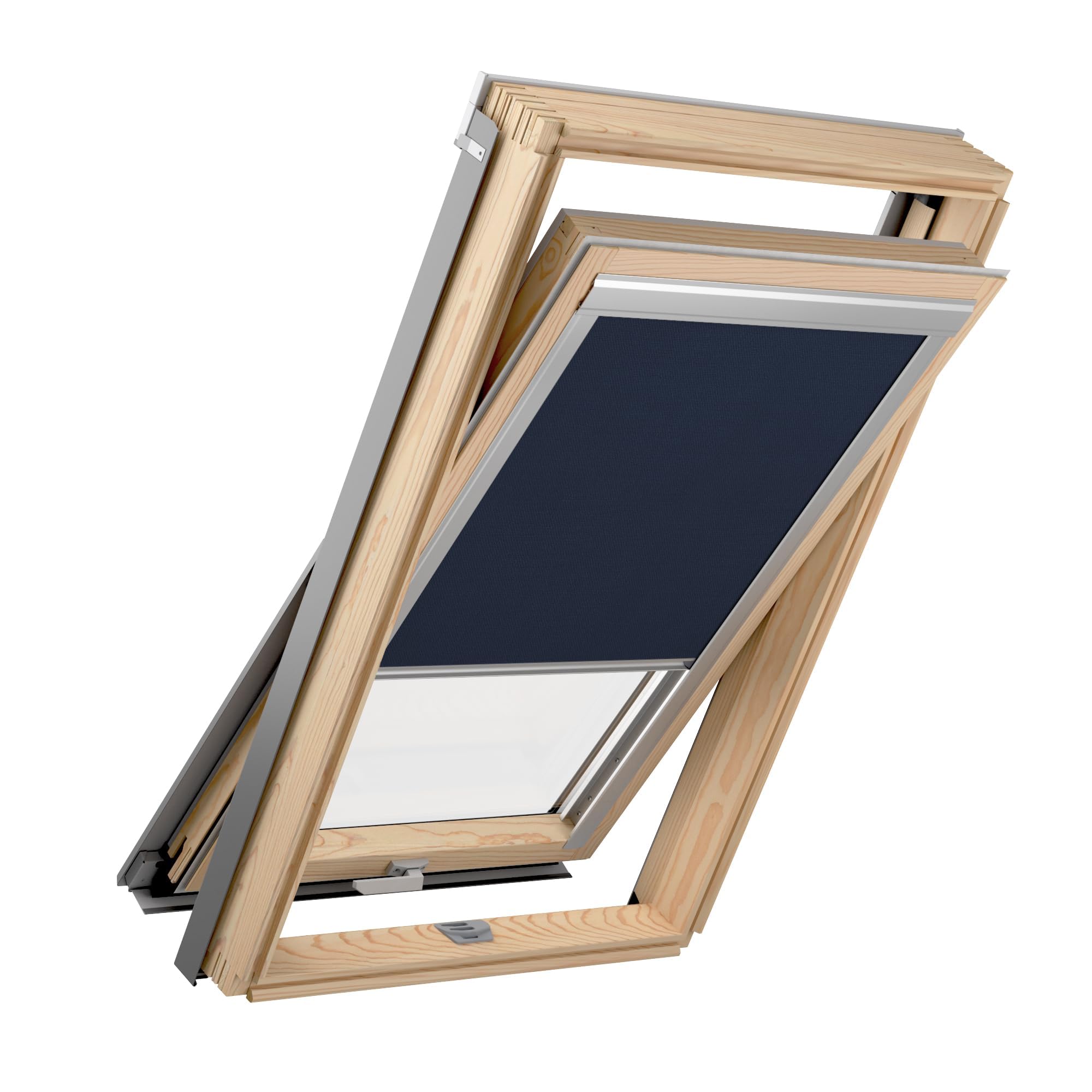 Store Occultant pour Fenêtre de Toit - Store pour Fenêtre de Toit - Compatible avec VELUX MK06 : GFL, GGL, GGU, GHL, GHU, GLL, GLU, GPL, GPU, GZL - 78x118 cm – Bleu Marine