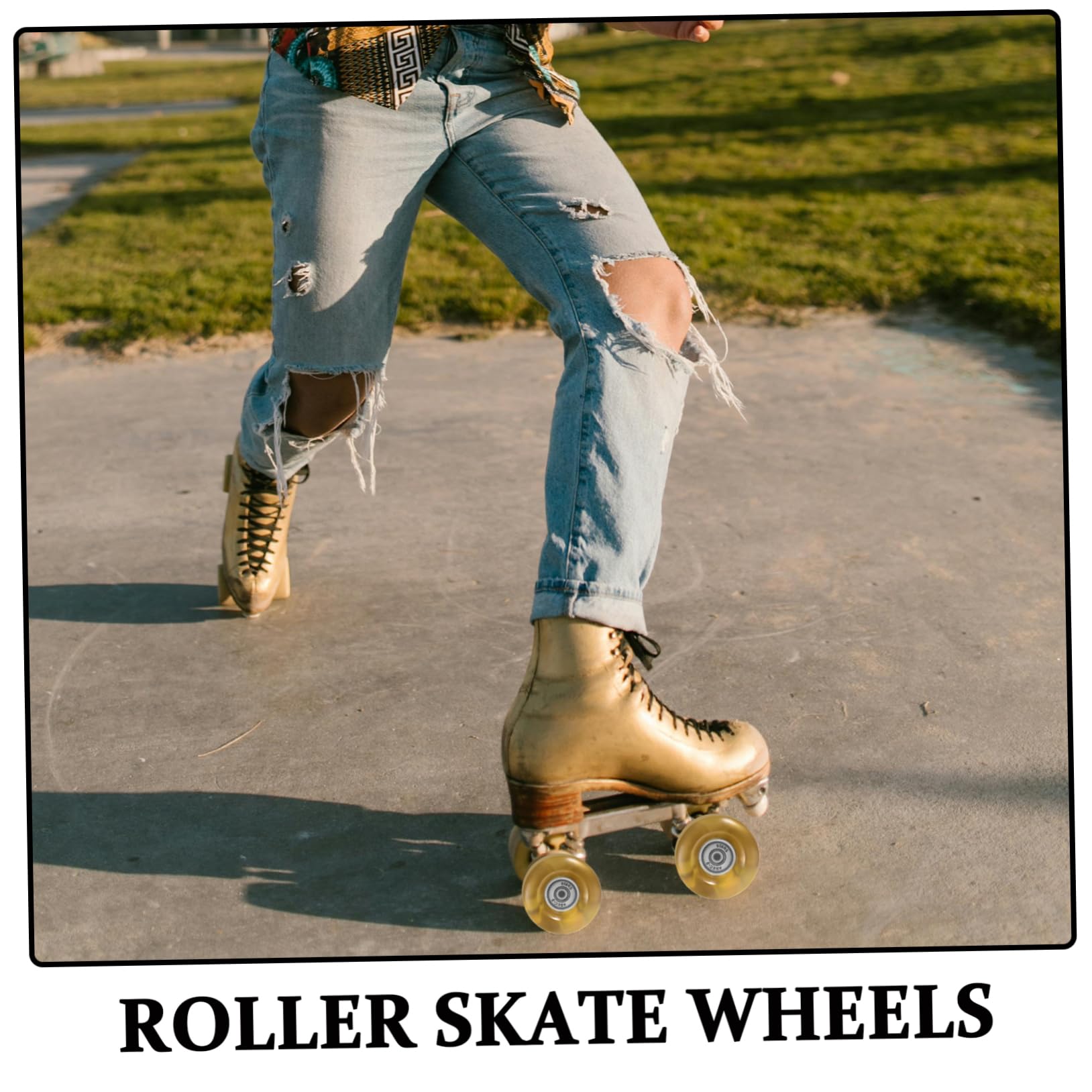 WOONEKY 4piezas Ruedas De Patines Para Exterior Accesorios Para Patinar Interiores y Exteriores Ruedas De Repuesto Para Patinaje Línea Para Patines De Interior Para Hombre y Mujer