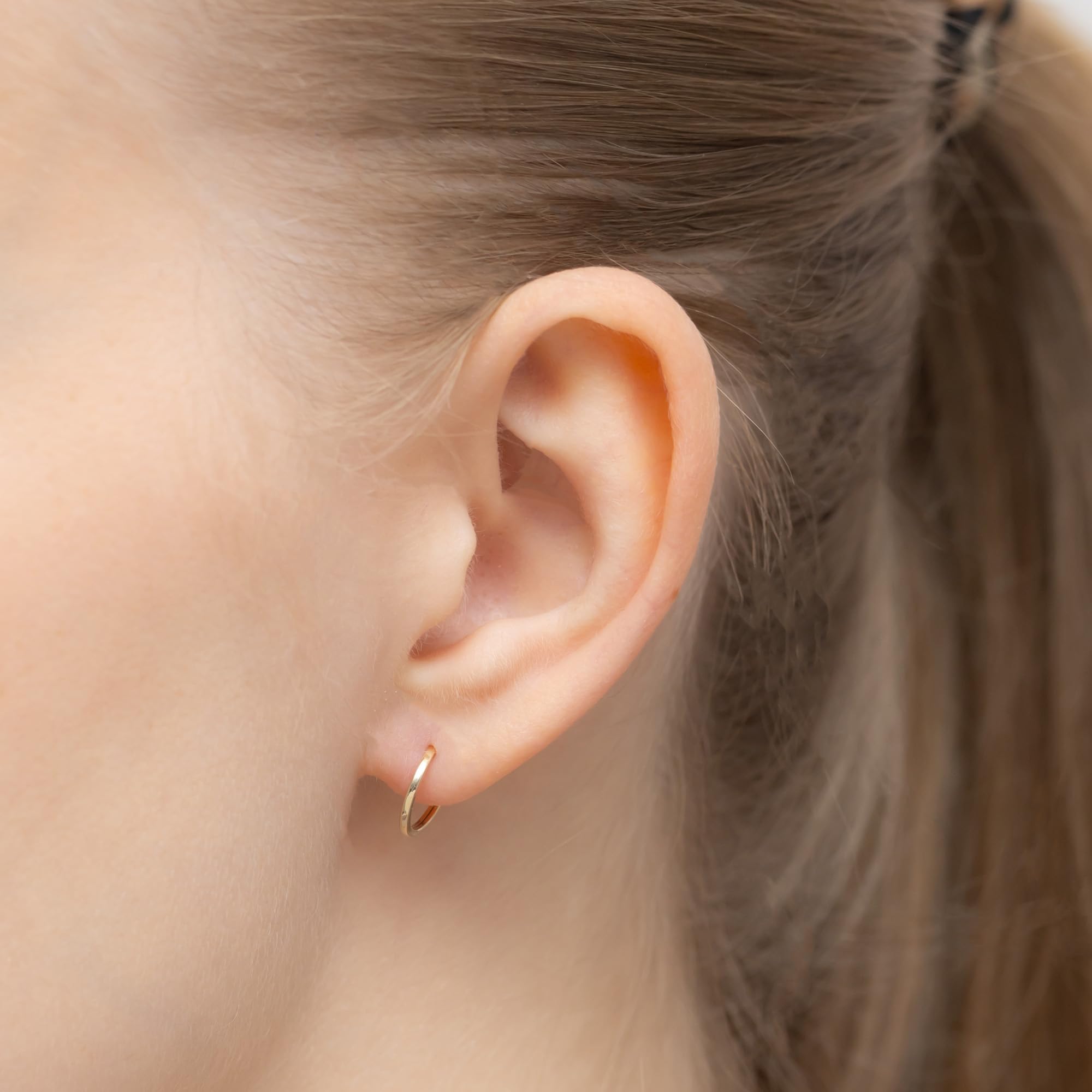 MARKO Elegante Echtgold 333 Creolen Damen 10mm – Zeitlose Gelbgold Ohrringe