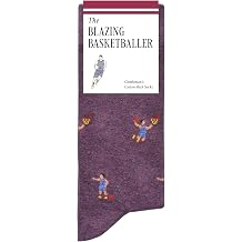 The Blazing Basketballer Socks - Funny Basketball Mens Socks - Gift for Men