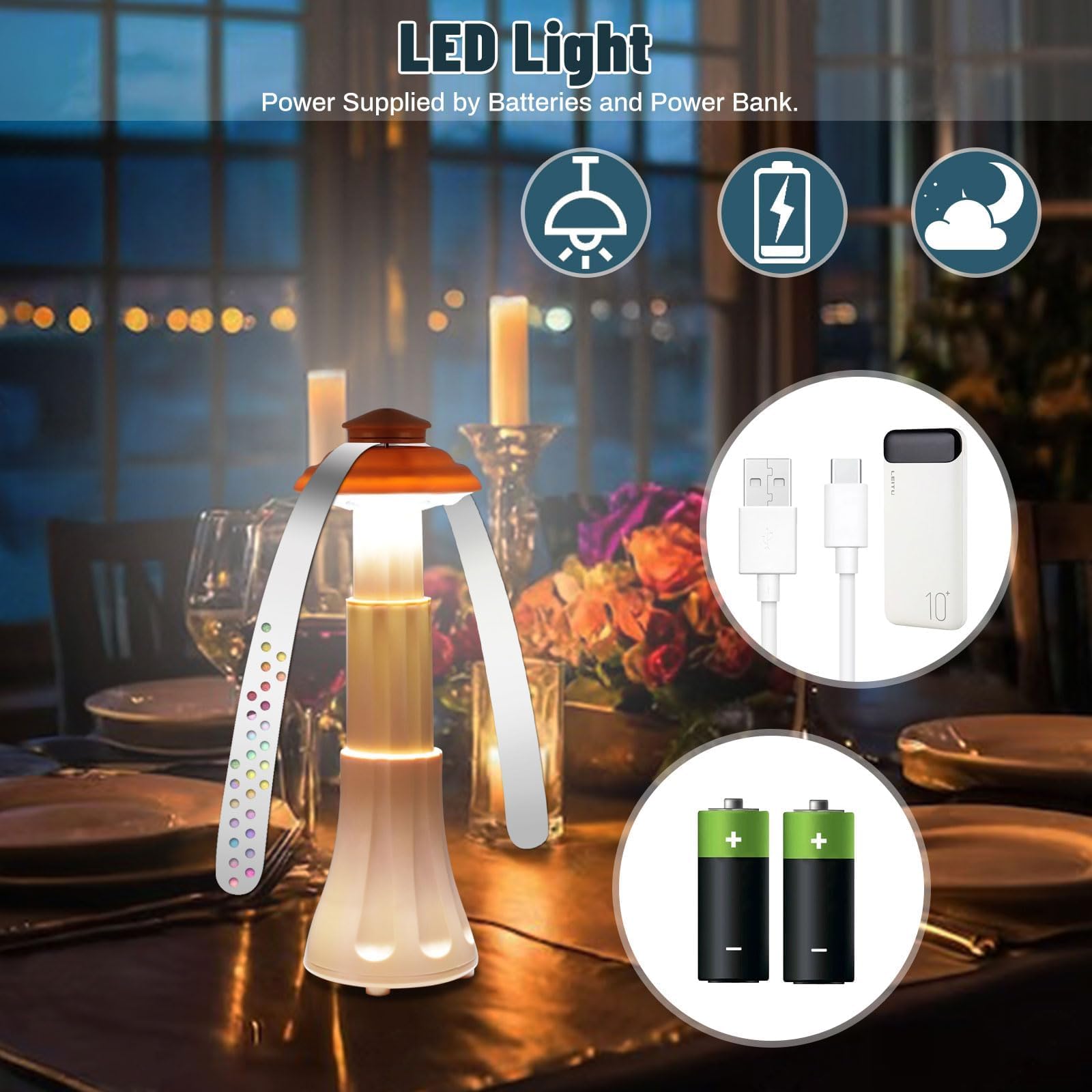 Ventilatore di Mosca con Luce LED Integrata - Una Soluzione di Mosca da Desktop Compatta, Portatile ed Economica