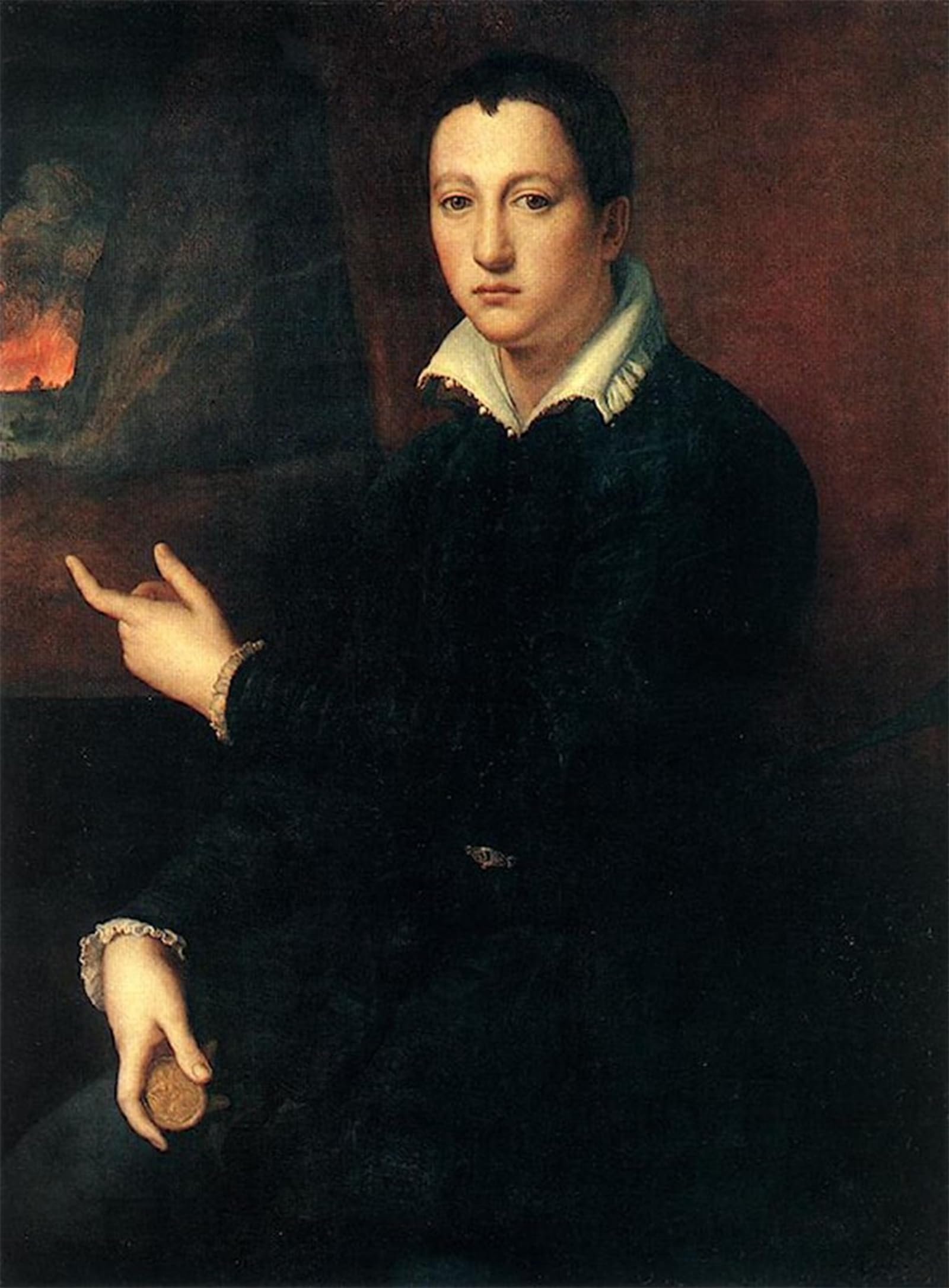 SERENDIPITP Vintage Wall Art Canvas Nordic Poster Canvas Print Picture Portrait of a Young Man Alessandro Allori Wall Art Poster for Home Decor 60x90cm