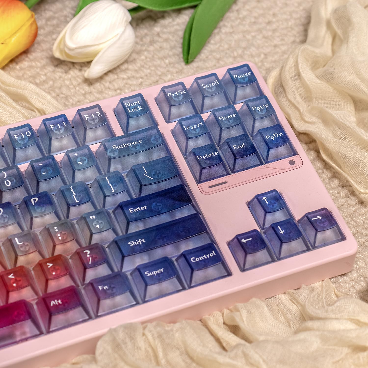 Amazon.co.jp: Mintcap クリアキーボードキーキャップ - 127keys