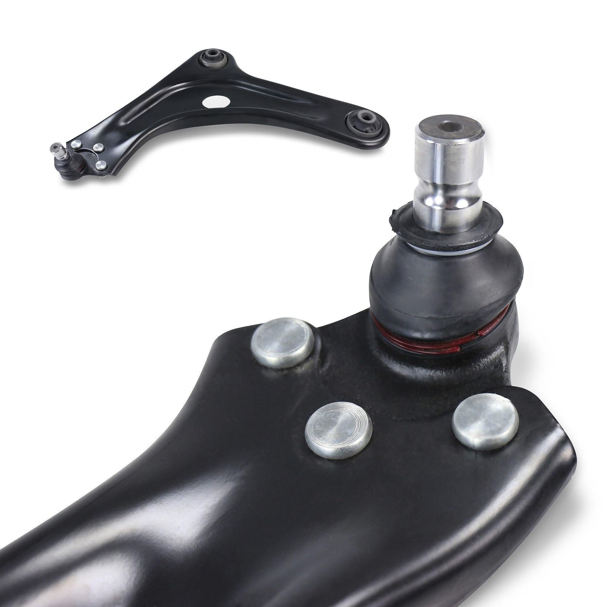 ATEC Germany 2x braccio di controllo con snodo sferico anteriore, 2x barra di accoppiamento anteriore Compatibile con CITROËN DS3, C3, C4, PEUGEOT 208, 2008