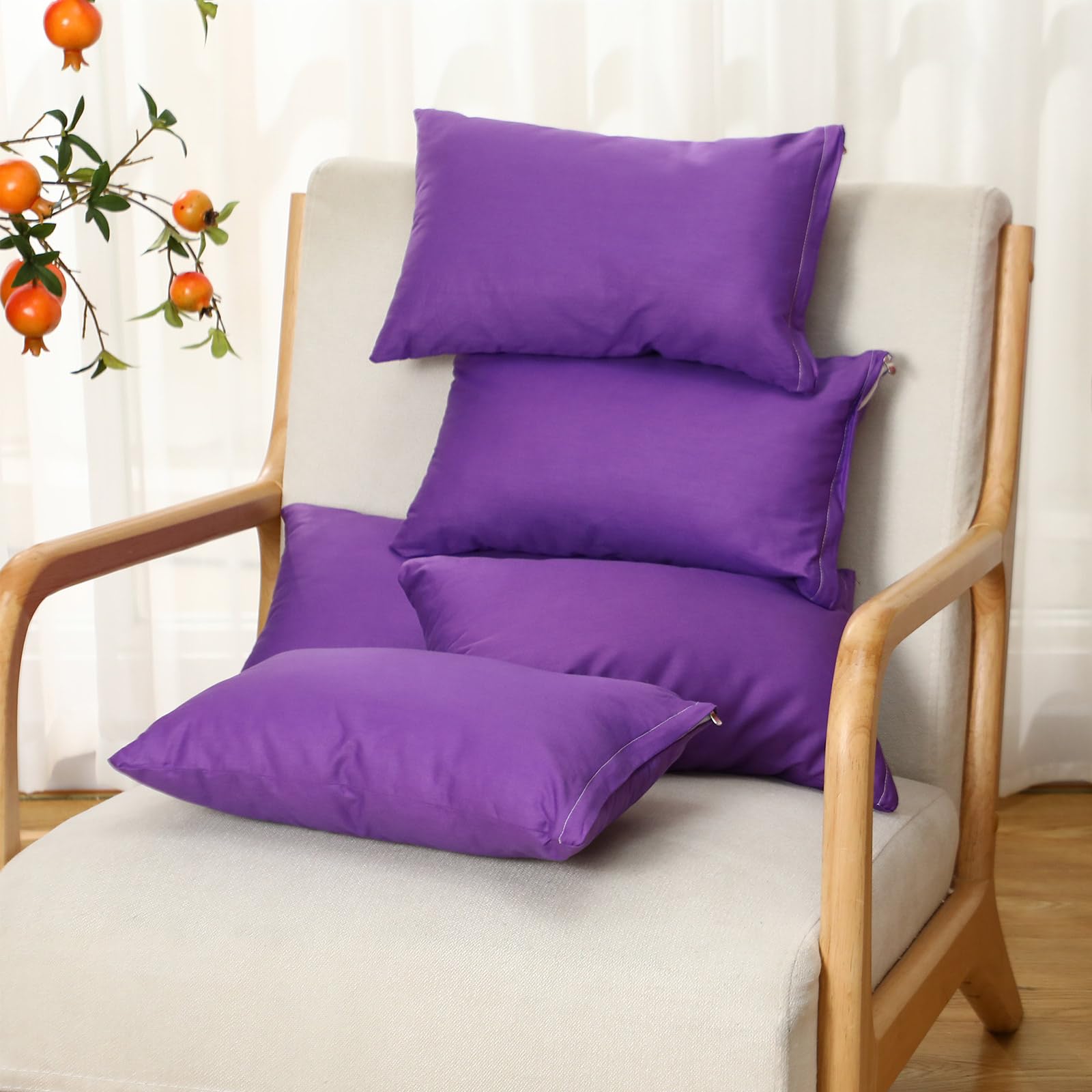 Paquete de 6 mini almohadas infantiles para guardería, almohada de viaje pequeña de 14 x 9 pulgadas, almohadas para niños pequeños, almohadas suaves y pequeñas, almohada de viaje para la siesta 7