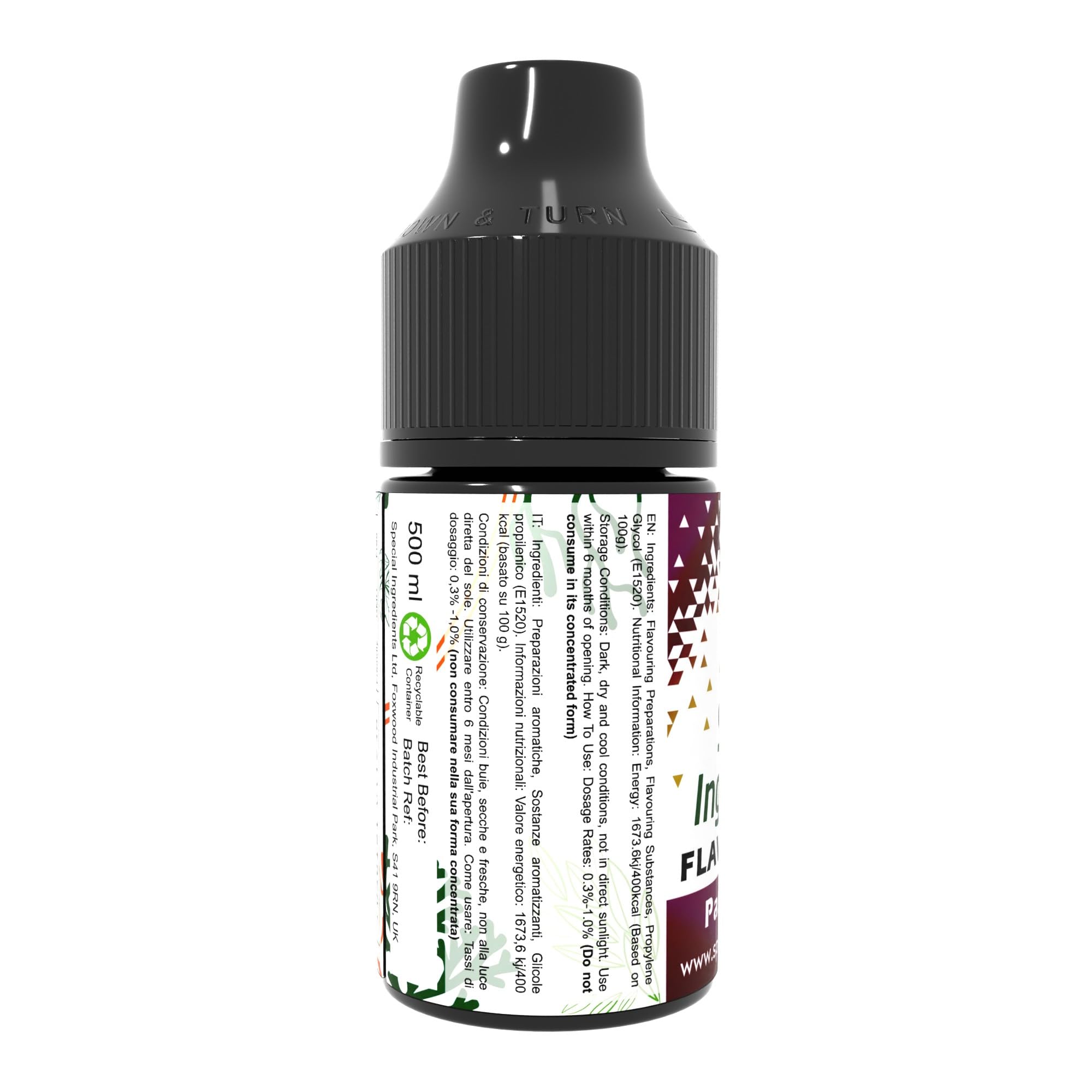 Special Ingredients Flavour Drops Passion Fruit, 500 ml | Maracuja-Geschmackstropfen, Lebensmittelaroma, Vegane Geschmackstropfen, Für Backen, Speisen und Getränke, Zuckerfrei