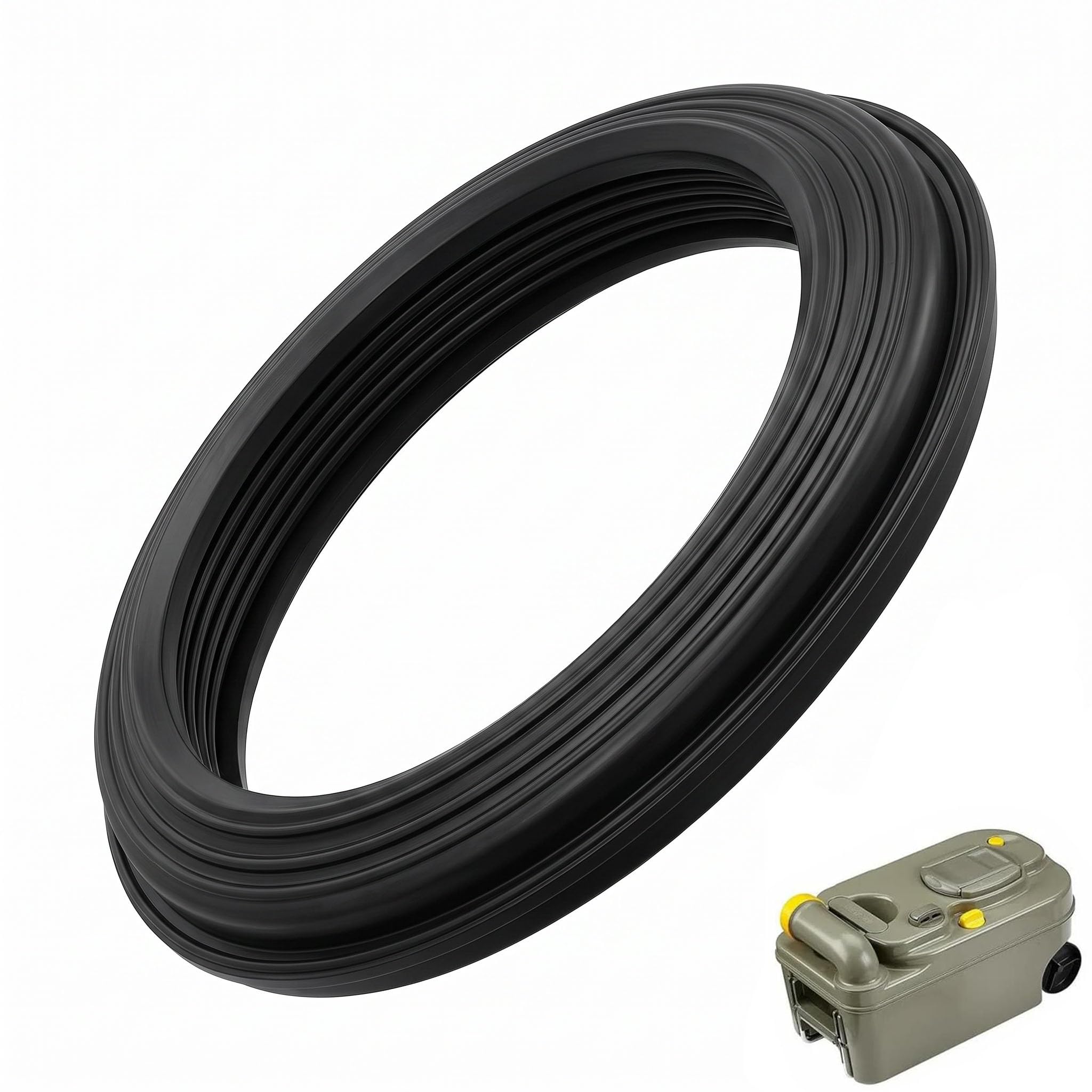Toilet Cassette Seal for Thetford,110mm Replacement Rubber Flush Gasket,RV Toilets Lip Seals Compatible with Thetford C200 C250 C260 C400 Models for Caravan Motorhome Waste Tank Spares Parts