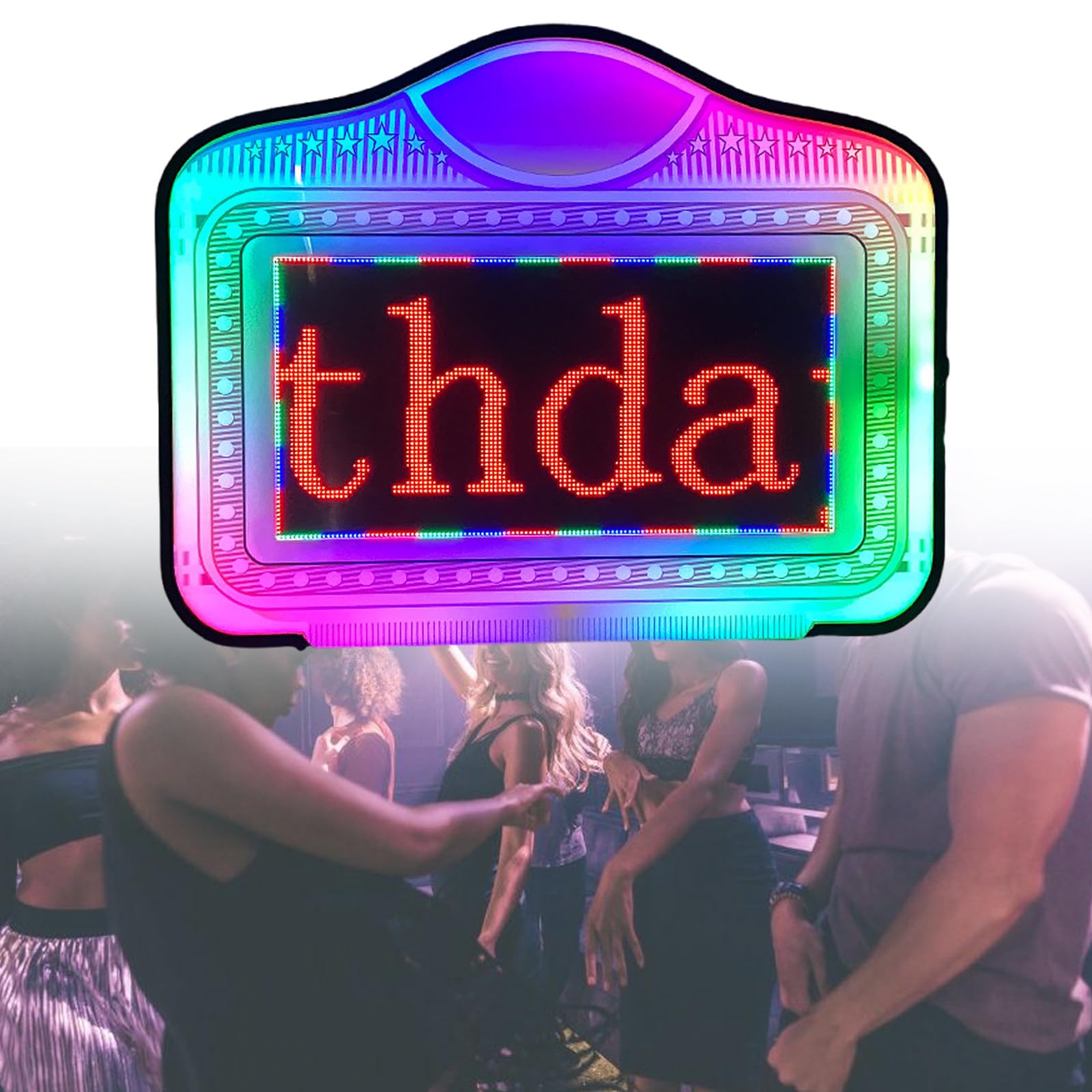 Tablero De Letras Con Pantalla Luminosa Led Con SubtíTulos Desplazables, Juego De Adornos Para Letreros De Letras Para El Hogar, Para Bodas, Fiestas De CumpleañOs