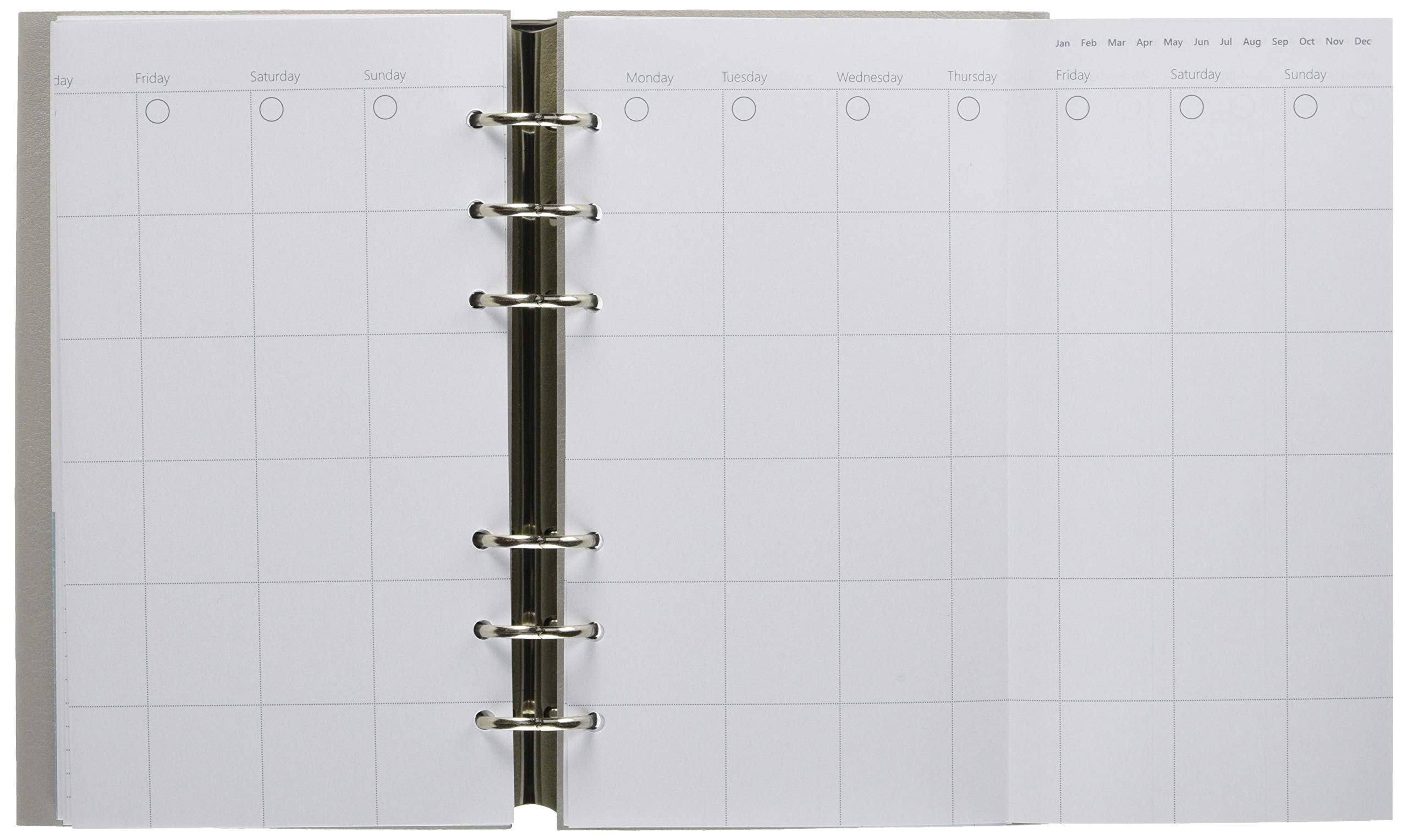 美品 ファイロファックス バイブルサイズ ストーン システム手帳 付属 