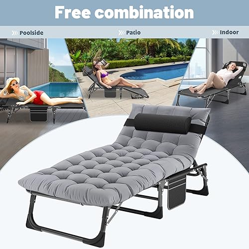 Miniatura 6 de Slsy Cama plegable con colchón, camas plegables para invitados, cuna escondida para adultos, cama plegable portátil con posiciones ajustables para