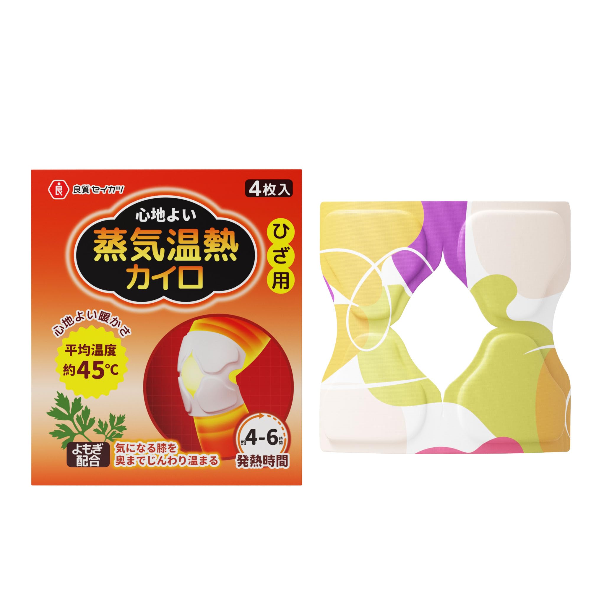Amazon.co.jp: ひざ用 4枚 蒸気温熱カイロ 温熱シート 貼らない カイロ