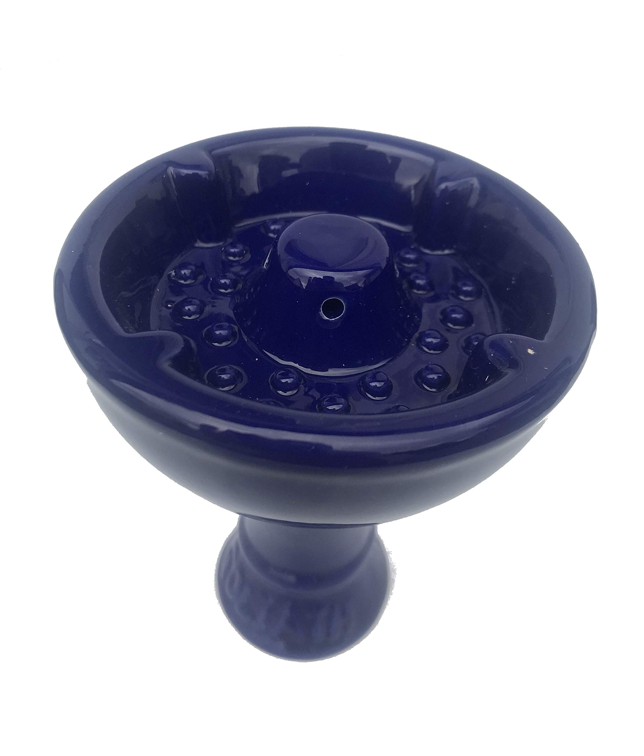 mysale24.de Shisha Water Pipes Mega Clay Head Pot Up to 50 g Capacity Blue