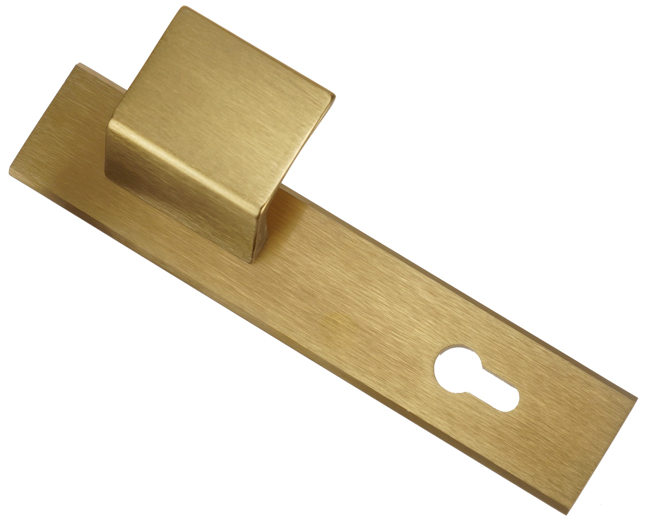 Poignées de Porte Patinées 72mm Vis Invisibles Entrée | Kit complet, ergonomique, universel droite et gauche, design moderne