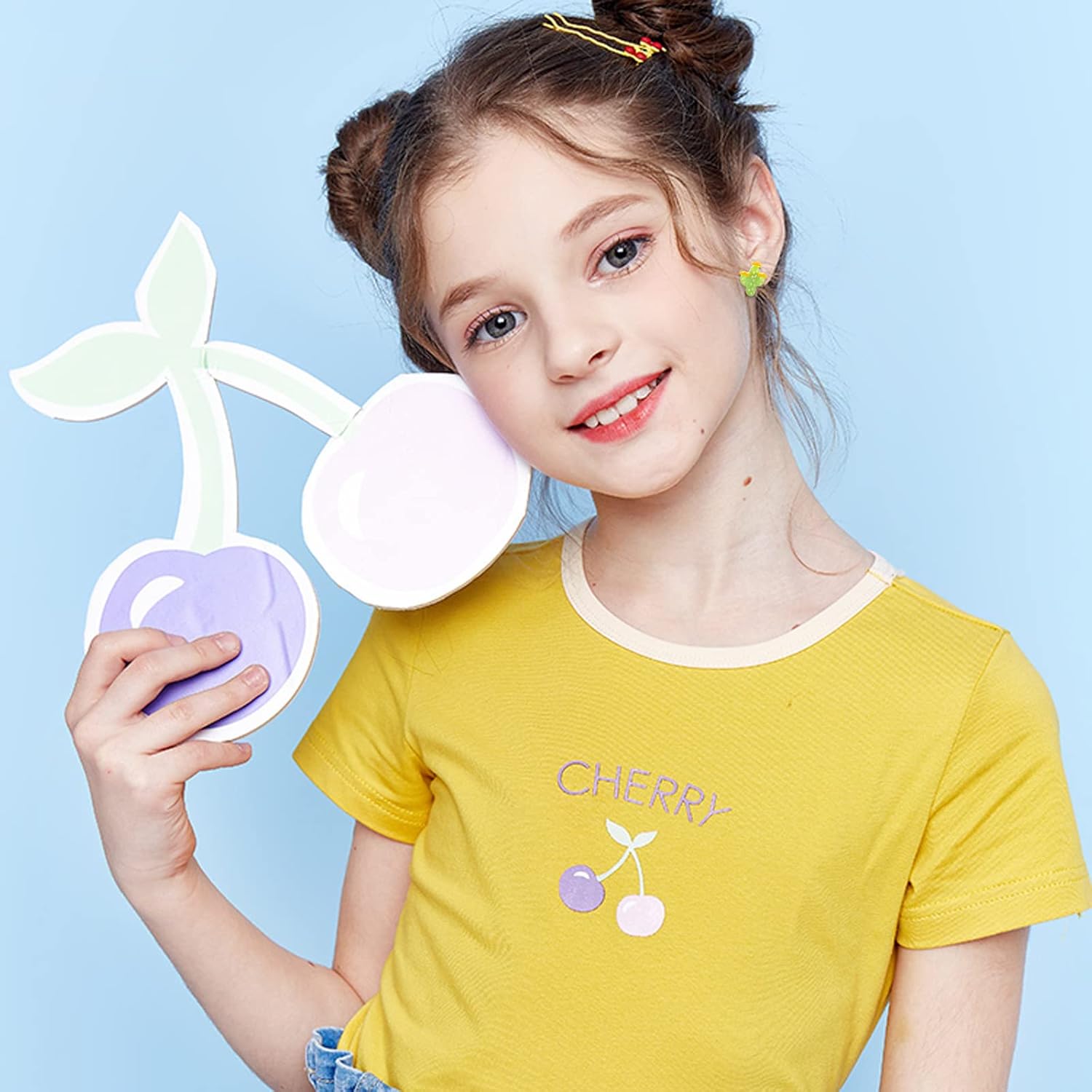 NEWITIN 30 Pairs Magnetic Stud Earrings for Girls Clip on Earring Hypoallergenic Magnet Studs Non Piercing Girls Earring Cute Magnetic Earrings for Kids Women - Image 6